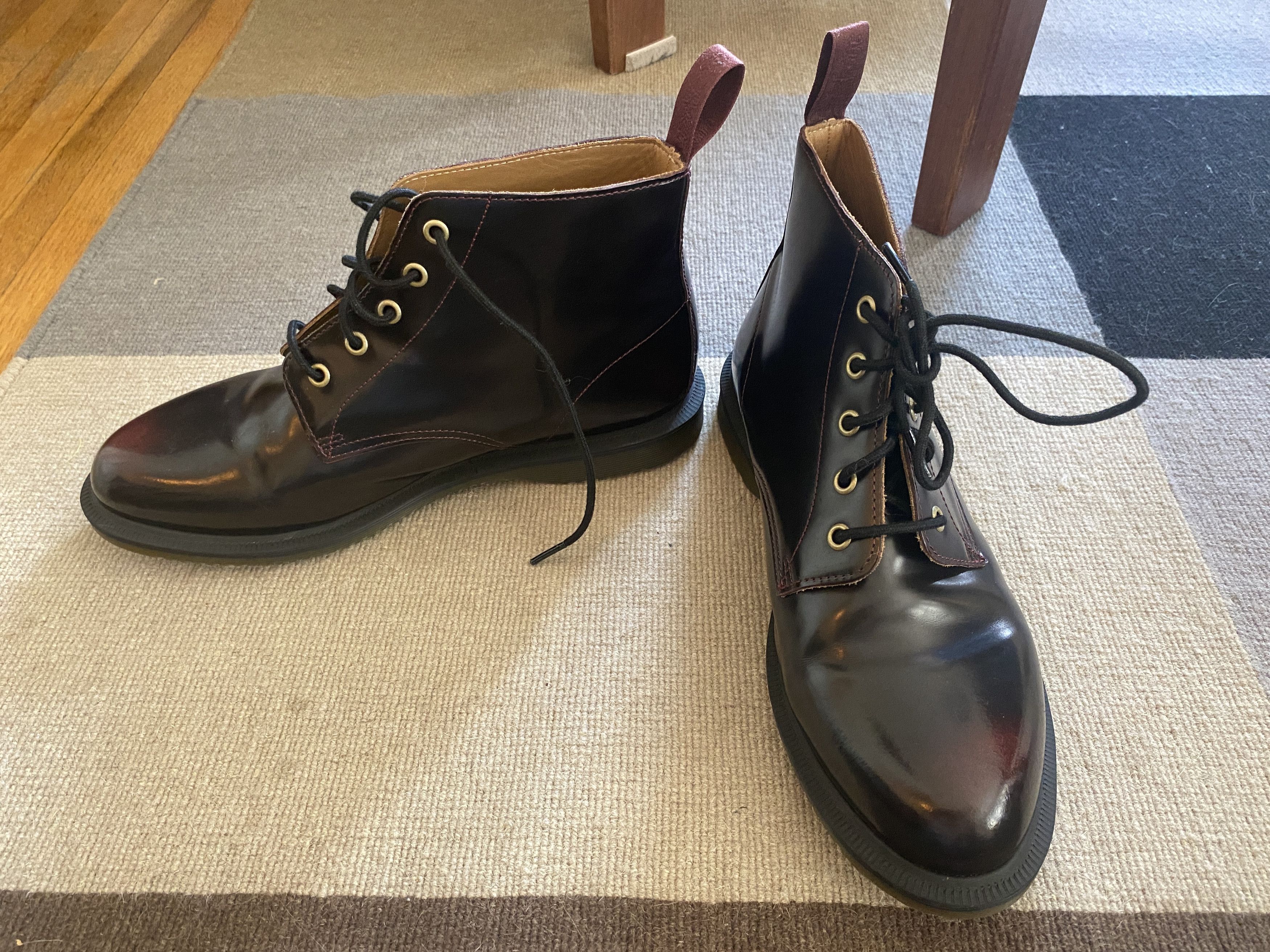 emmeline smooth leather lace up ankle boots