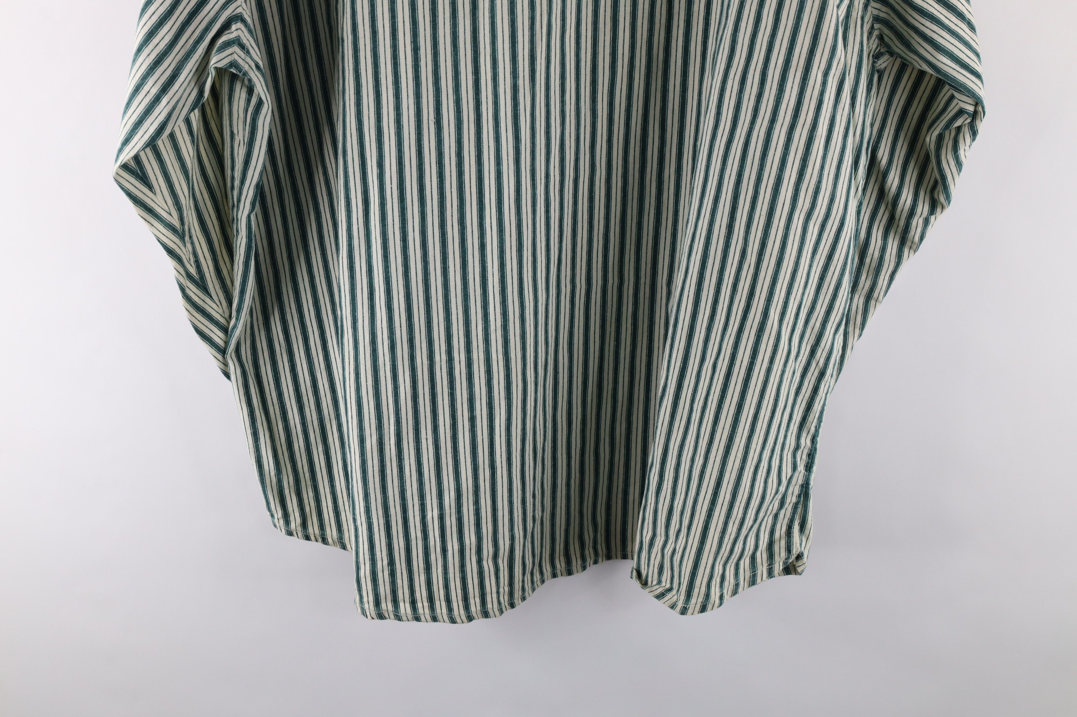 Vintage Vintage 90s Streetwear Corduroy Banded Collar Button Shirt Size US XXL / EU 58 / 5 - 7 Preview