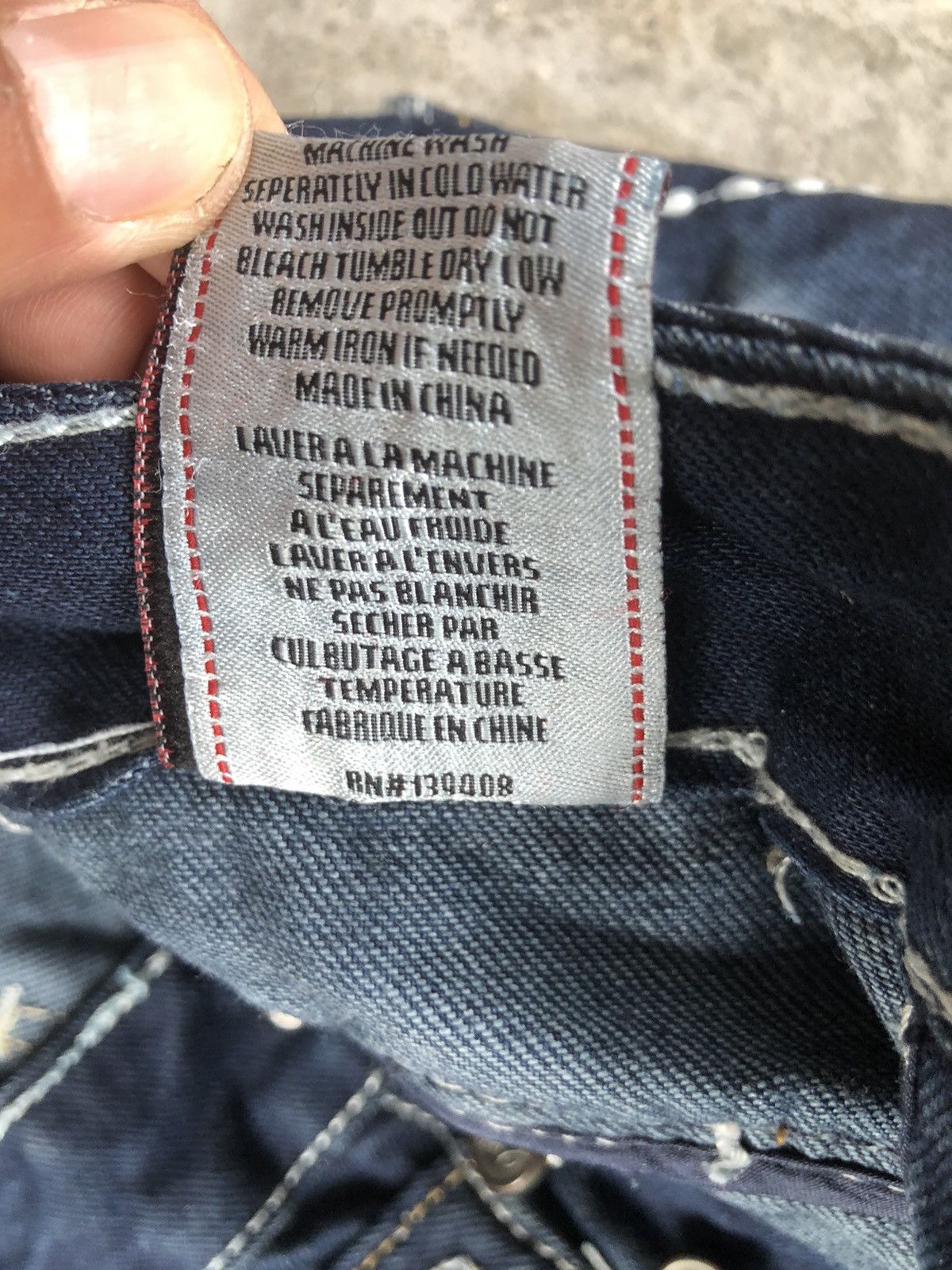 Who Decides War JRag Double Waist Embroidered Denim Size US 31 - 16 Thumbnail
