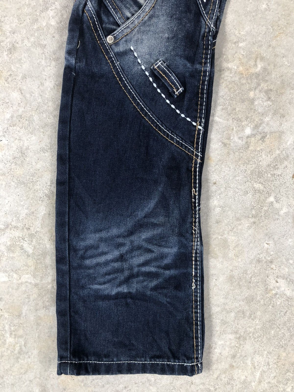 Who Decides War JRag Double Waist Embroidered Denim Size US 31 - 6 Thumbnail