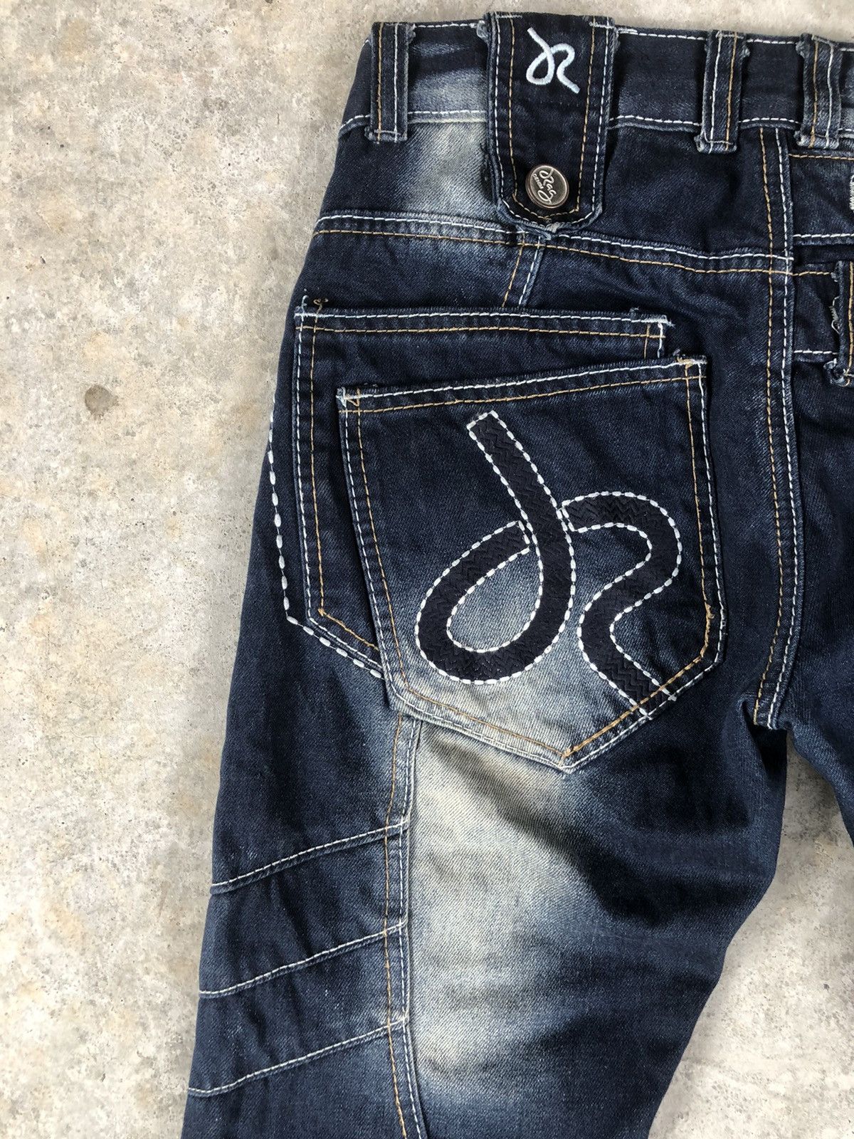 Who Decides War JRag Double Waist Embroidered Denim Size US 31 - 9 Thumbnail