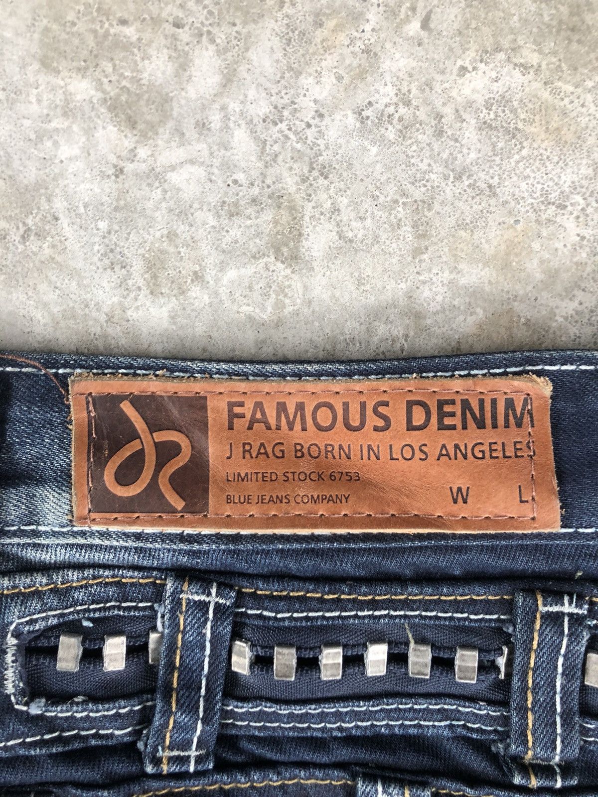 Who Decides War JRag Double Waist Embroidered Denim Size US 31 - 14 Thumbnail