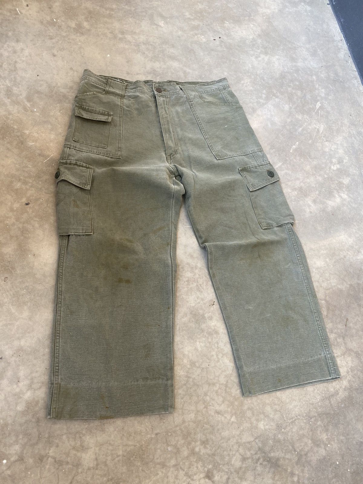 Vintage Vintage Army Cargo Pants Size US 34 / EU 50 - 2 Thumbnail