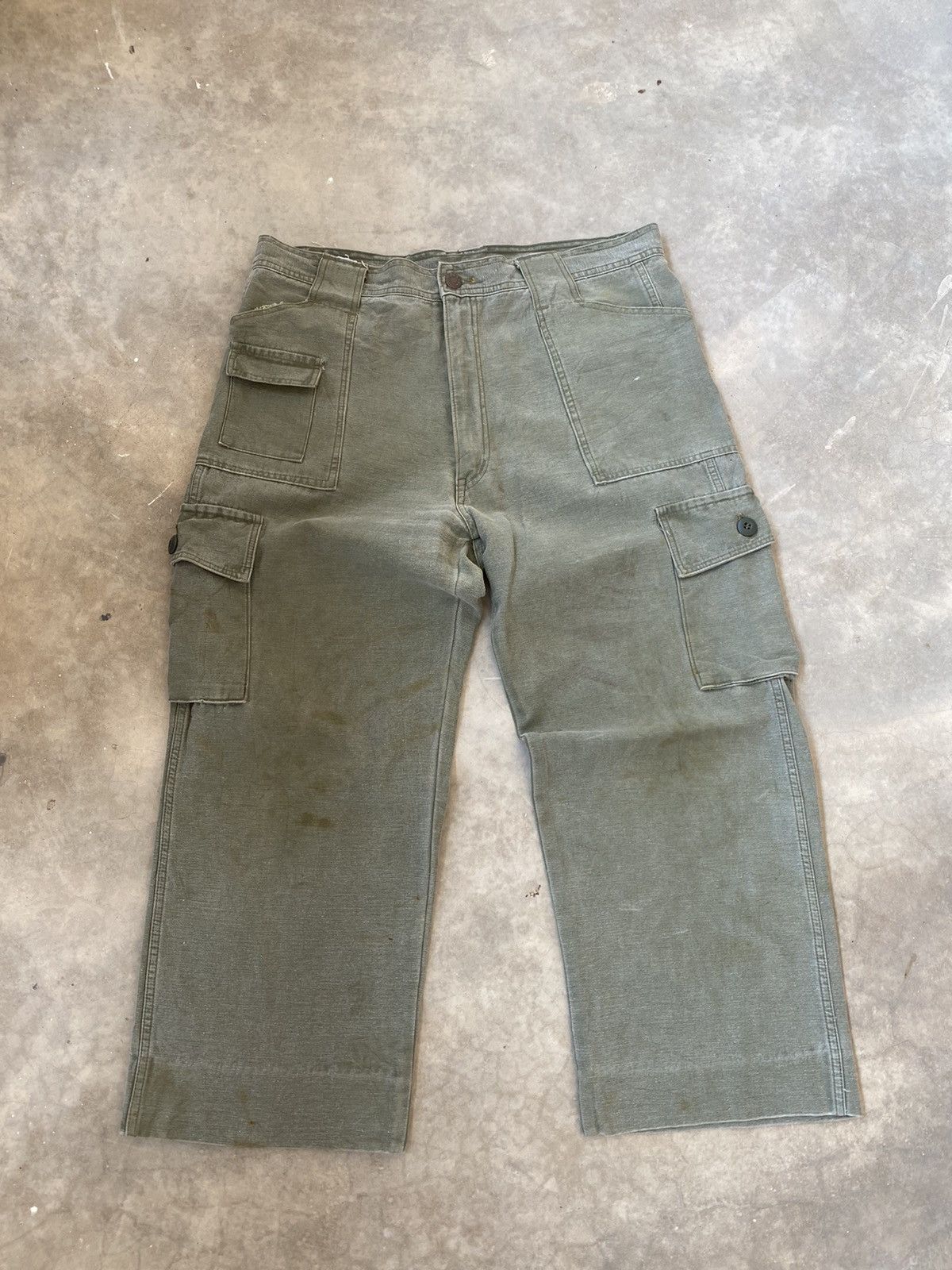 Vintage Vintage Army Cargo Pants Size US 34 / EU 50 - 1 Thumbnail