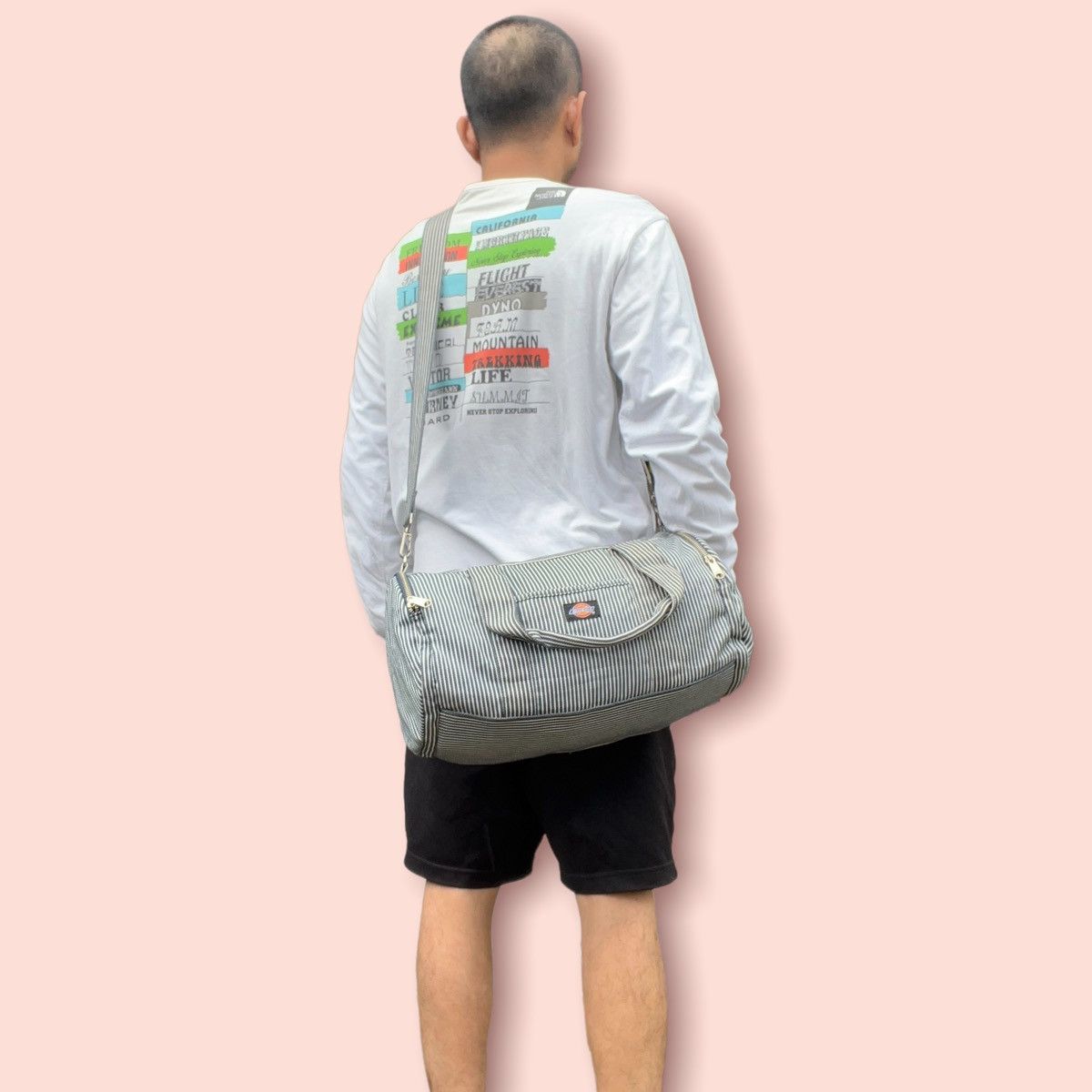 Dickies × Japanese Brand × Takeo Kikuchi DICKIES X TAKEO KIKUCHI HICKORY STRIPES DUFFLE BAG Size ONE SIZE - 19 Thumbnail