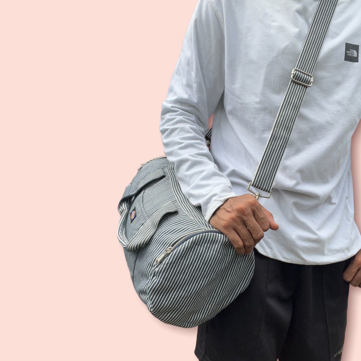 Dickies × Japanese Brand × Takeo Kikuchi DICKIES X TAKEO KIKUCHI HICKORY STRIPES DUFFLE BAG Size ONE SIZE - 17 Thumbnail