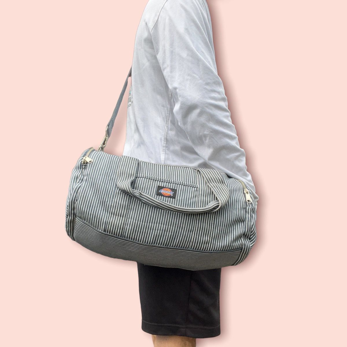 Dickies × Japanese Brand × Takeo Kikuchi DICKIES X TAKEO KIKUCHI HICKORY STRIPES DUFFLE BAG Size ONE SIZE - 21 Thumbnail