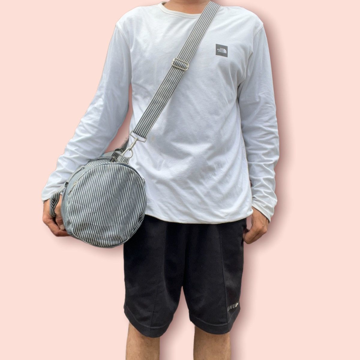 Dickies × Japanese Brand × Takeo Kikuchi DICKIES X TAKEO KIKUCHI HICKORY STRIPES DUFFLE BAG Size ONE SIZE - 18 Thumbnail