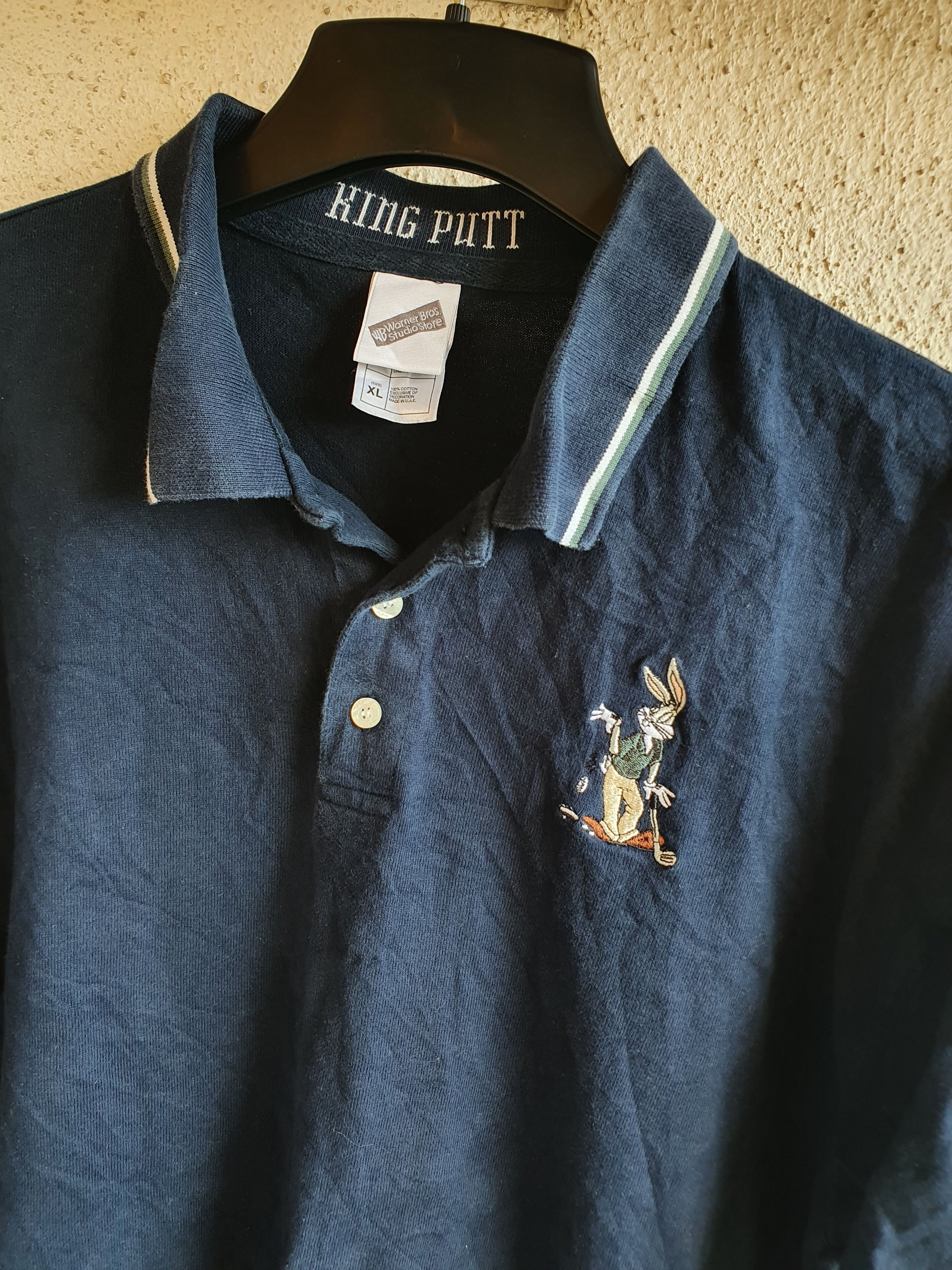Vintage × Warner Bros Looney Tunes Warner Bros Bugs Bunny Vtg 1999 polo tee,sz XL Size US XL / EU 56 / 4 - 8 Thumbnail