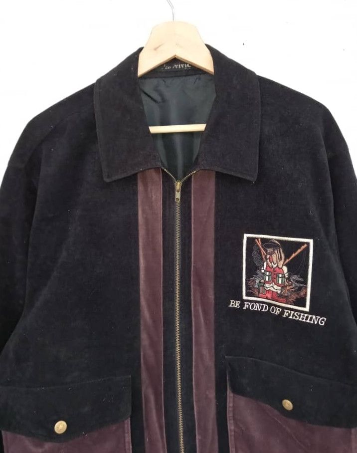 Japanese Brand × Vintage Japanese Brand Two Tone Velvet Jacket Size US M / EU 48-50 / 2 - 2 Thumbnail
