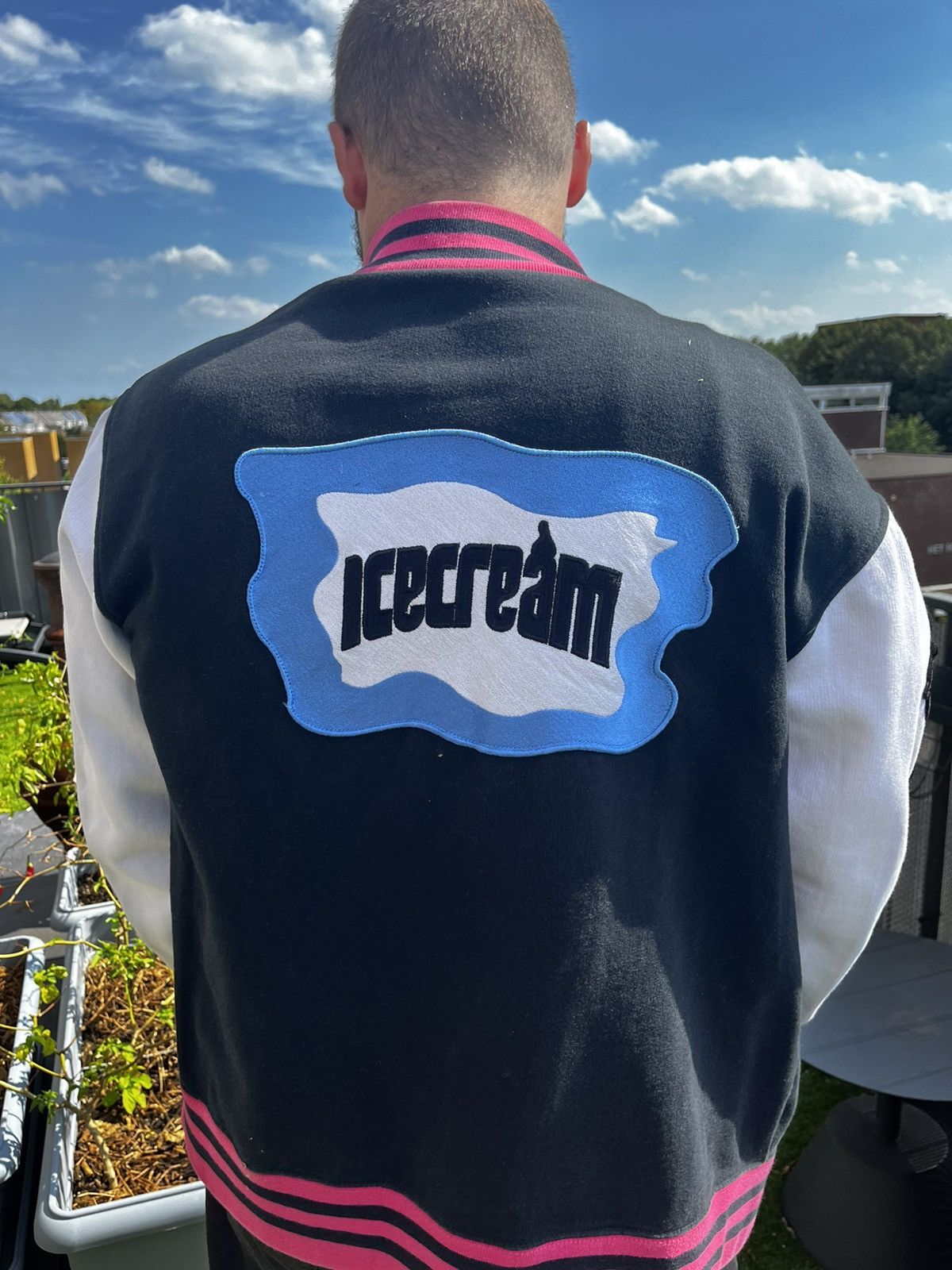 Billionaire Boys Club × Icecream BBC ice cream baseball/varsity jacket, Running Dogs, Pharell Size US L / EU 52-54 / 3 - 4 Thumbnail