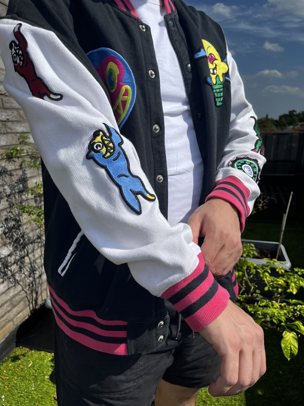 Billionaire Boys Club × Icecream BBC ice cream baseball/varsity jacket, Running Dogs, Pharell Size US L / EU 52-54 / 3 - 3 Thumbnail