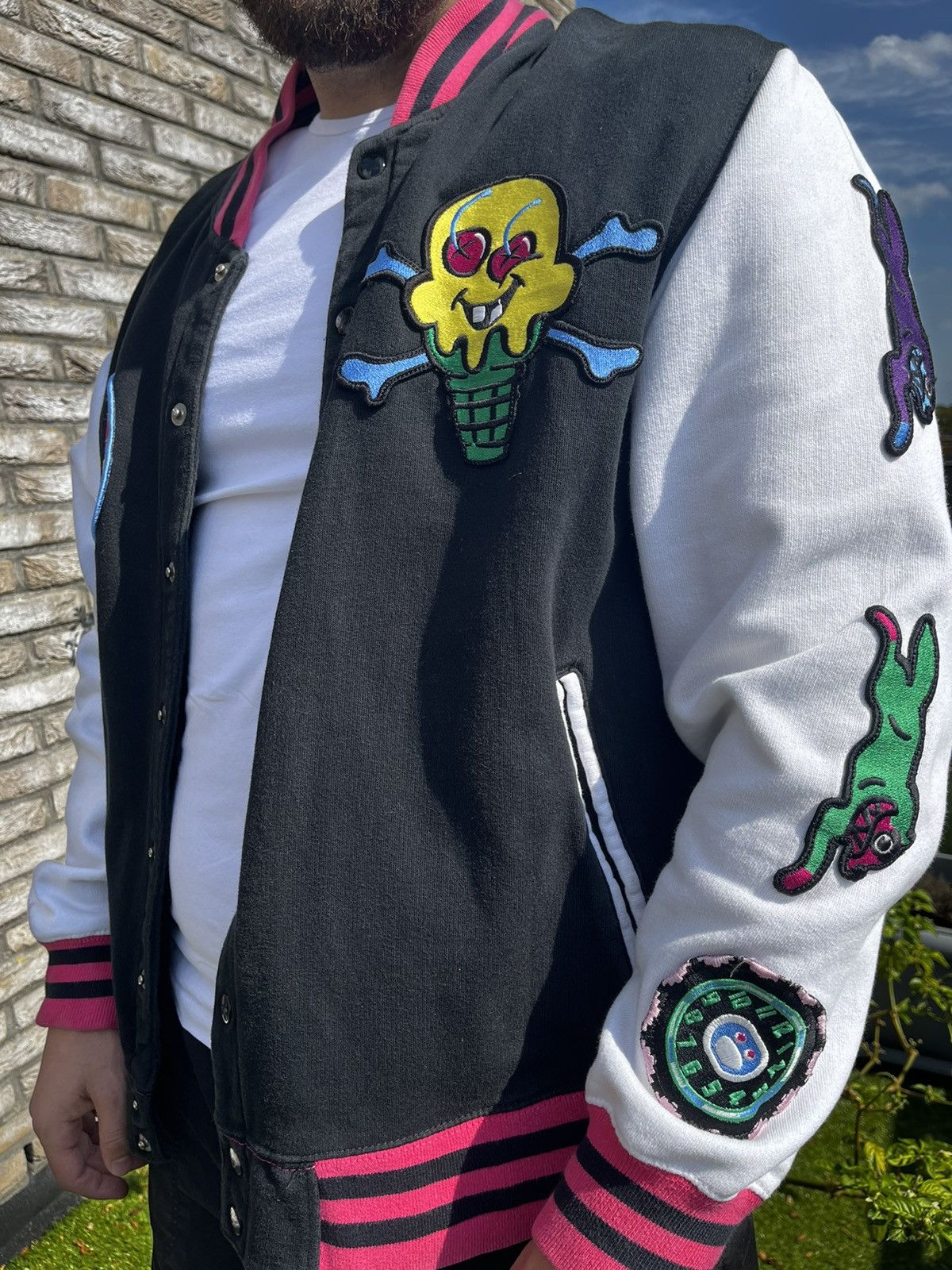 Billionaire Boys Club × Icecream BBC ice cream baseball/varsity jacket, Running Dogs, Pharell Size US L / EU 52-54 / 3 - 2 Thumbnail