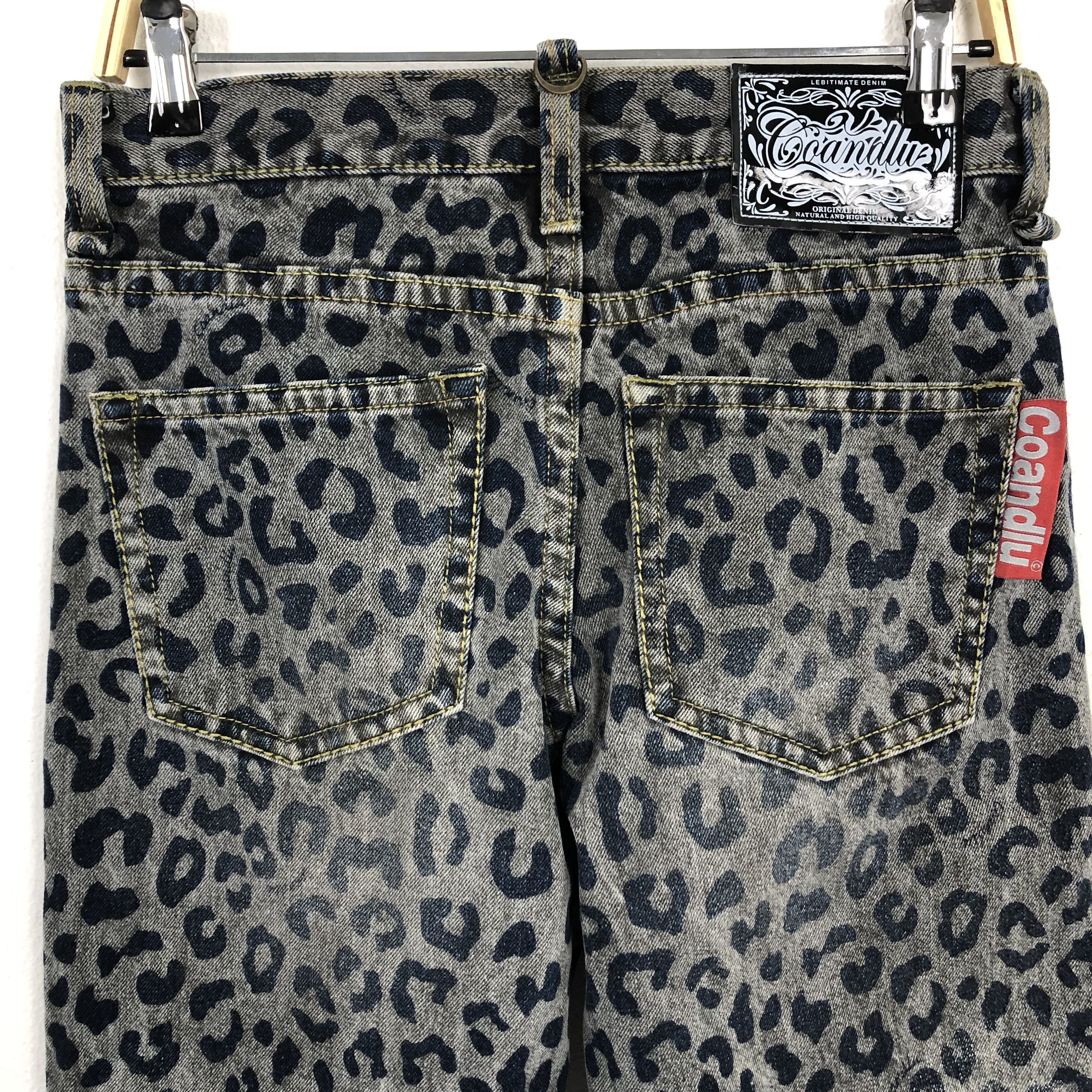 Designer × Japanese Brand × Vintage Co & lu Like Hysteric Glamour Style Leopard Denim Pants Size US 31 - 5 Thumbnail