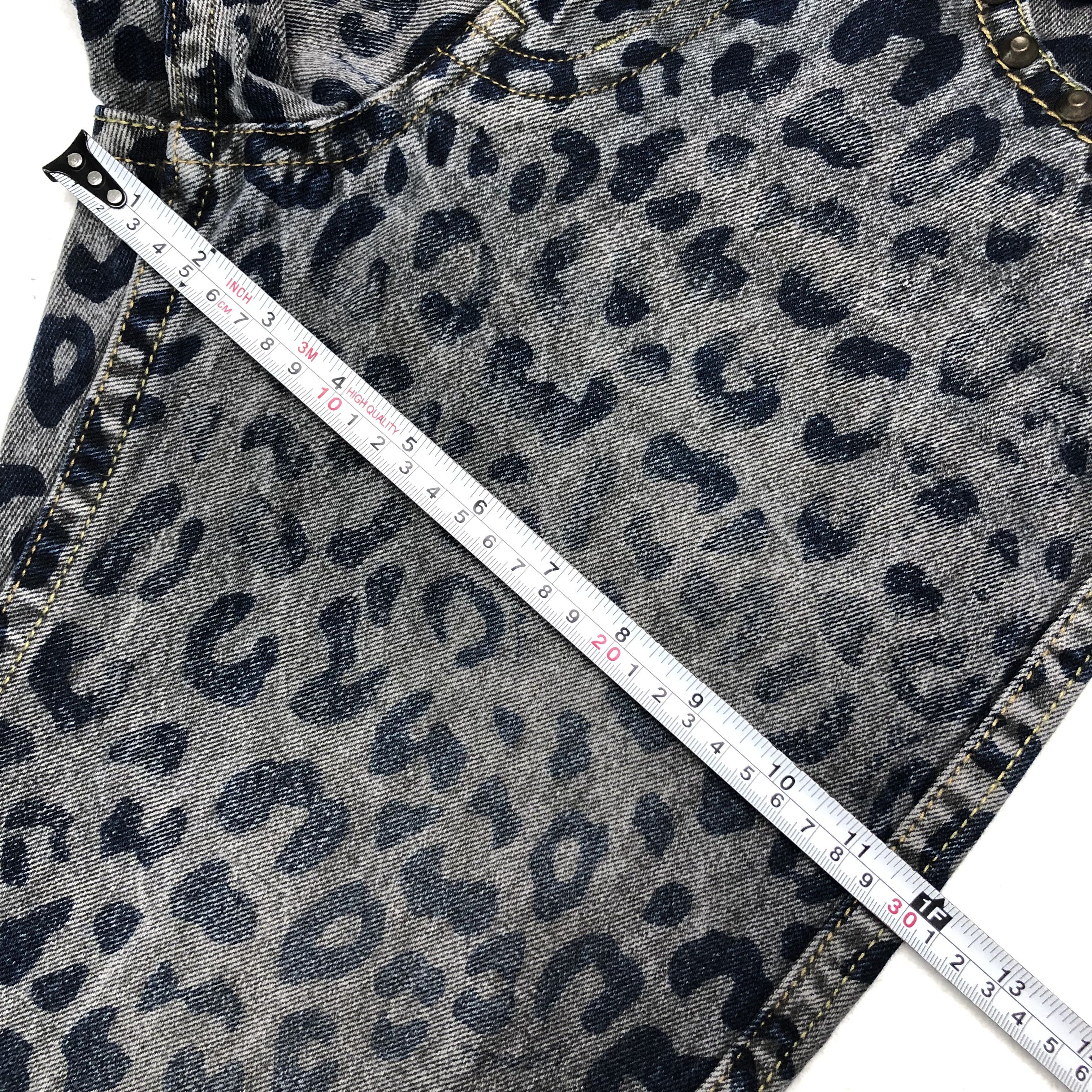 Designer × Japanese Brand × Vintage Co & lu Like Hysteric Glamour Style Leopard Denim Pants Size US 31 - 15 Thumbnail