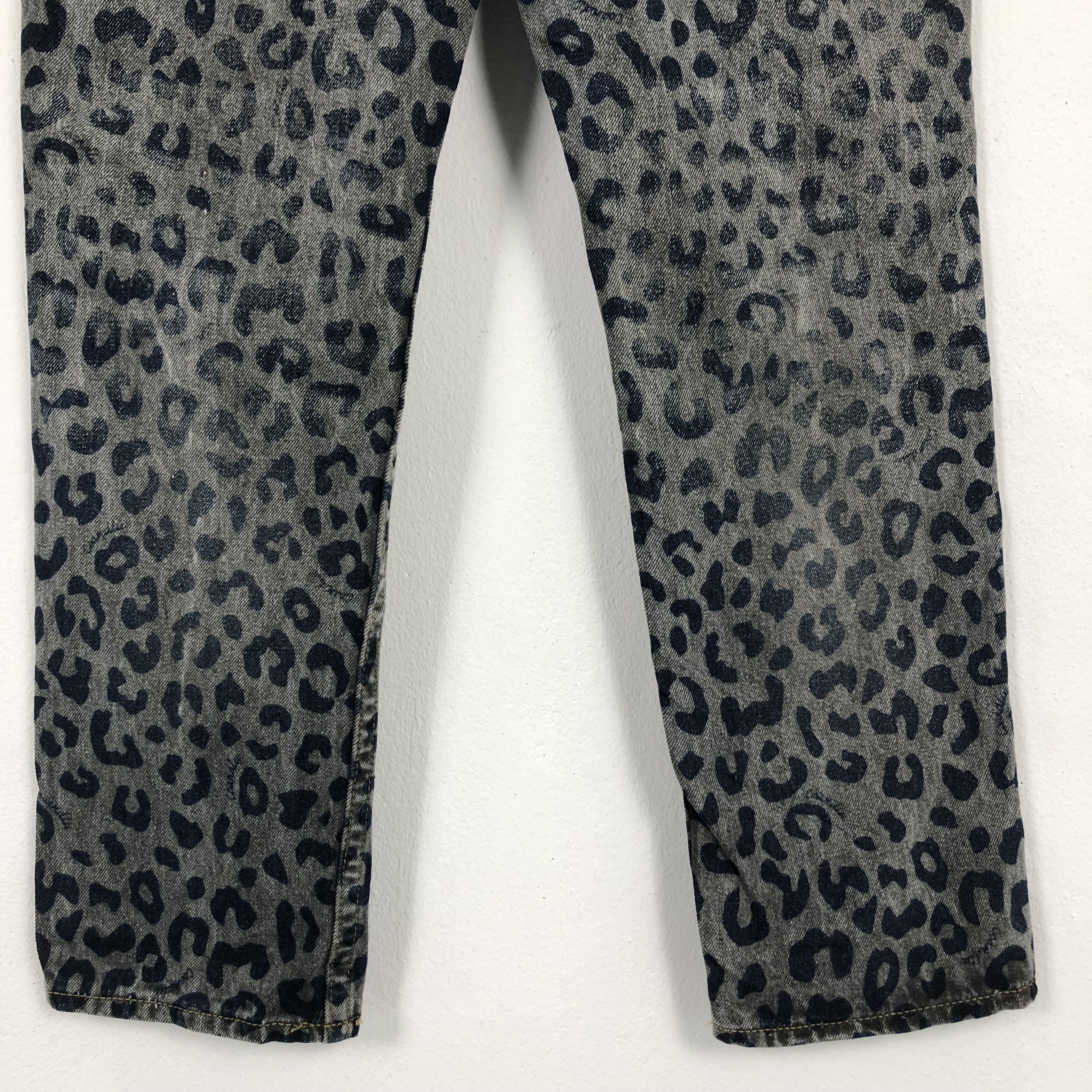 Designer × Japanese Brand × Vintage Co & lu Like Hysteric Glamour Style Leopard Denim Pants Size US 31 - 6 Thumbnail