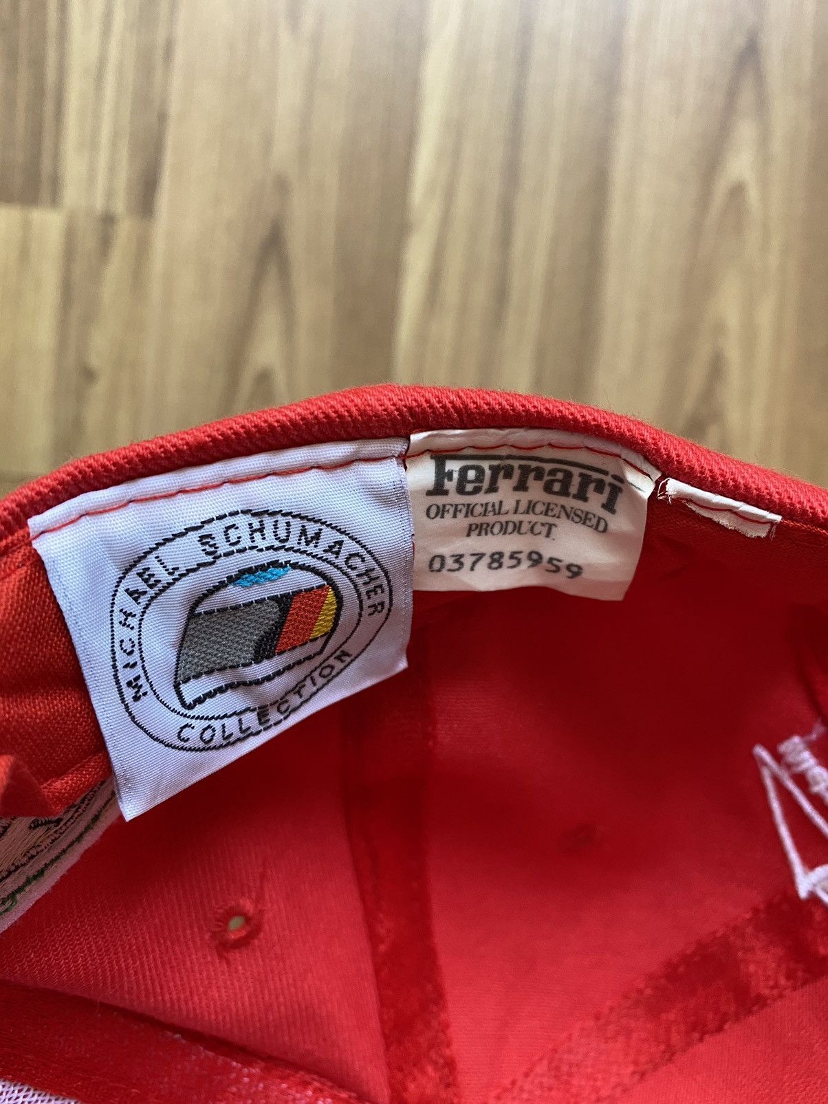 Vintage Vintage Michael Schumacher 2000 World Champion Ferrari Cap Size ONE SIZE - 5 Thumbnail
