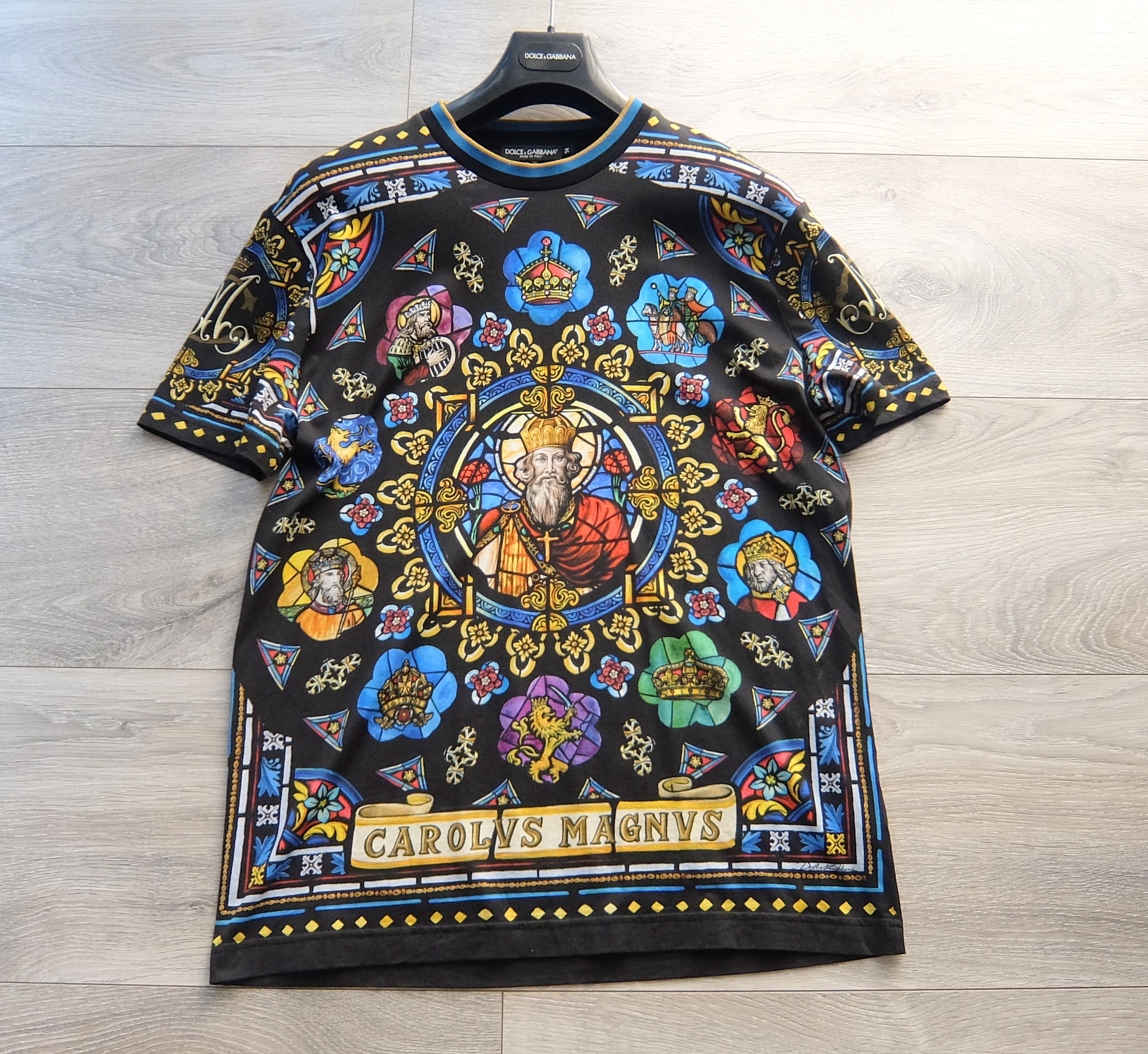 ドルチェ&ガッバーナ 48 CAROLVS MAGNVS グラフィック Tシャツ Dolce & Gabbana Dolce & Gabbana Shirt 54 carolus magnus tshirt t