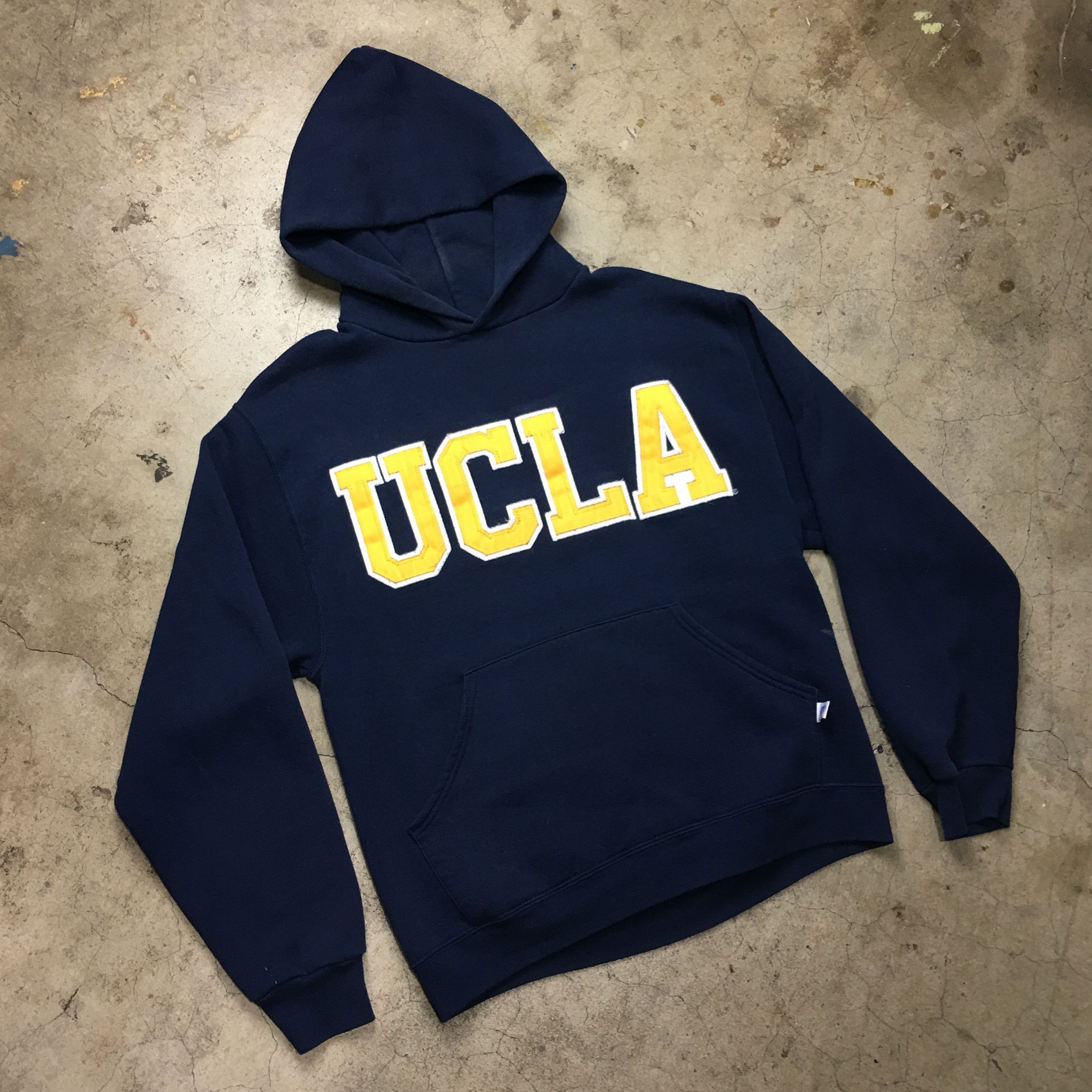 Russell Athletic UCLA Varsity Block Letter Hoodie Blue | Grailed