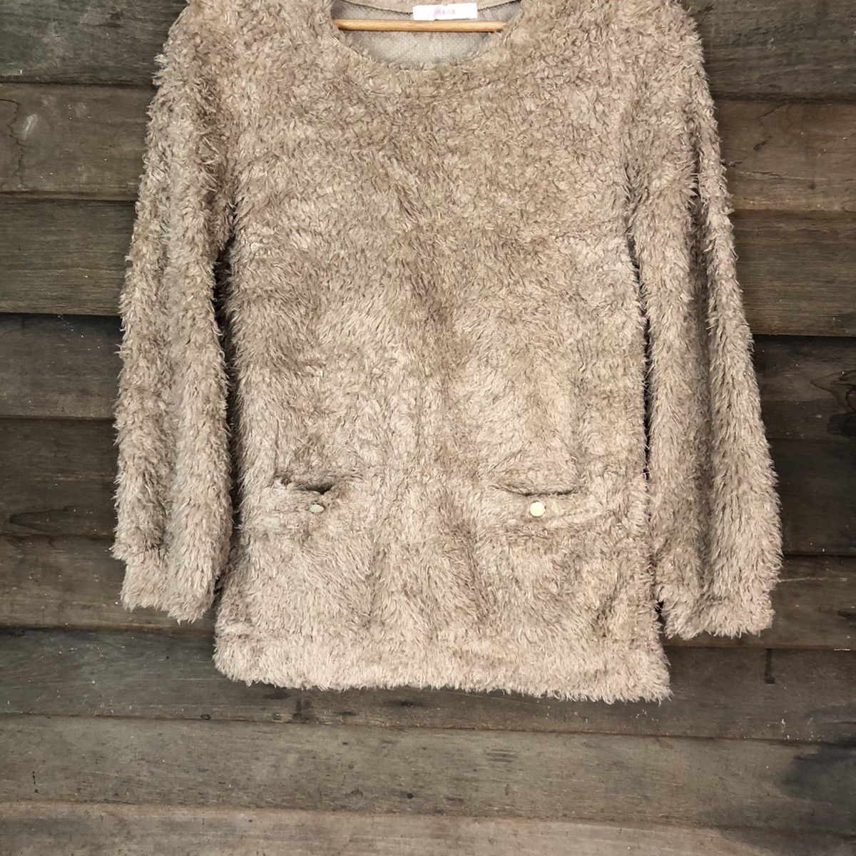 Homespun Knitwear × Japanese Brand Image Brown Shag Shaggy Fur Mohair Knitwear #7039 Size S / US 4 / IT 40 - 3 Thumbnail