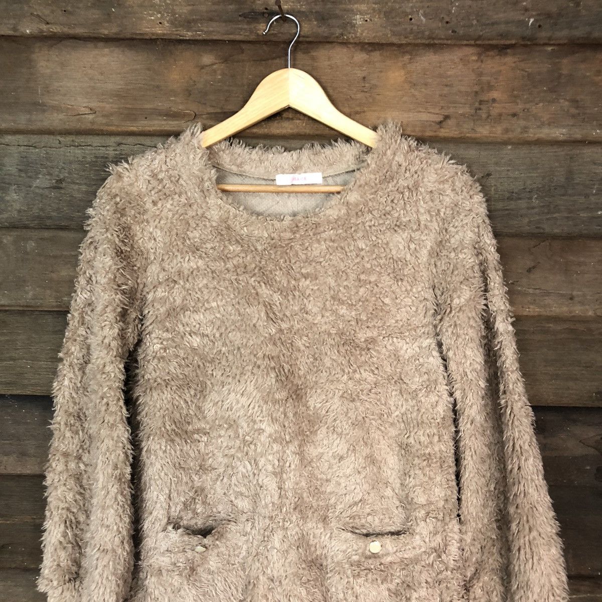 Homespun Knitwear × Japanese Brand Image Brown Shag Shaggy Fur Mohair Knitwear #7039 Size S / US 4 / IT 40 - 2 Thumbnail