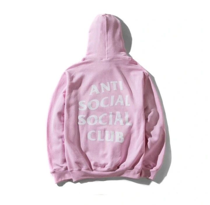 Anti social social club Mind game pink hoodie ASSC