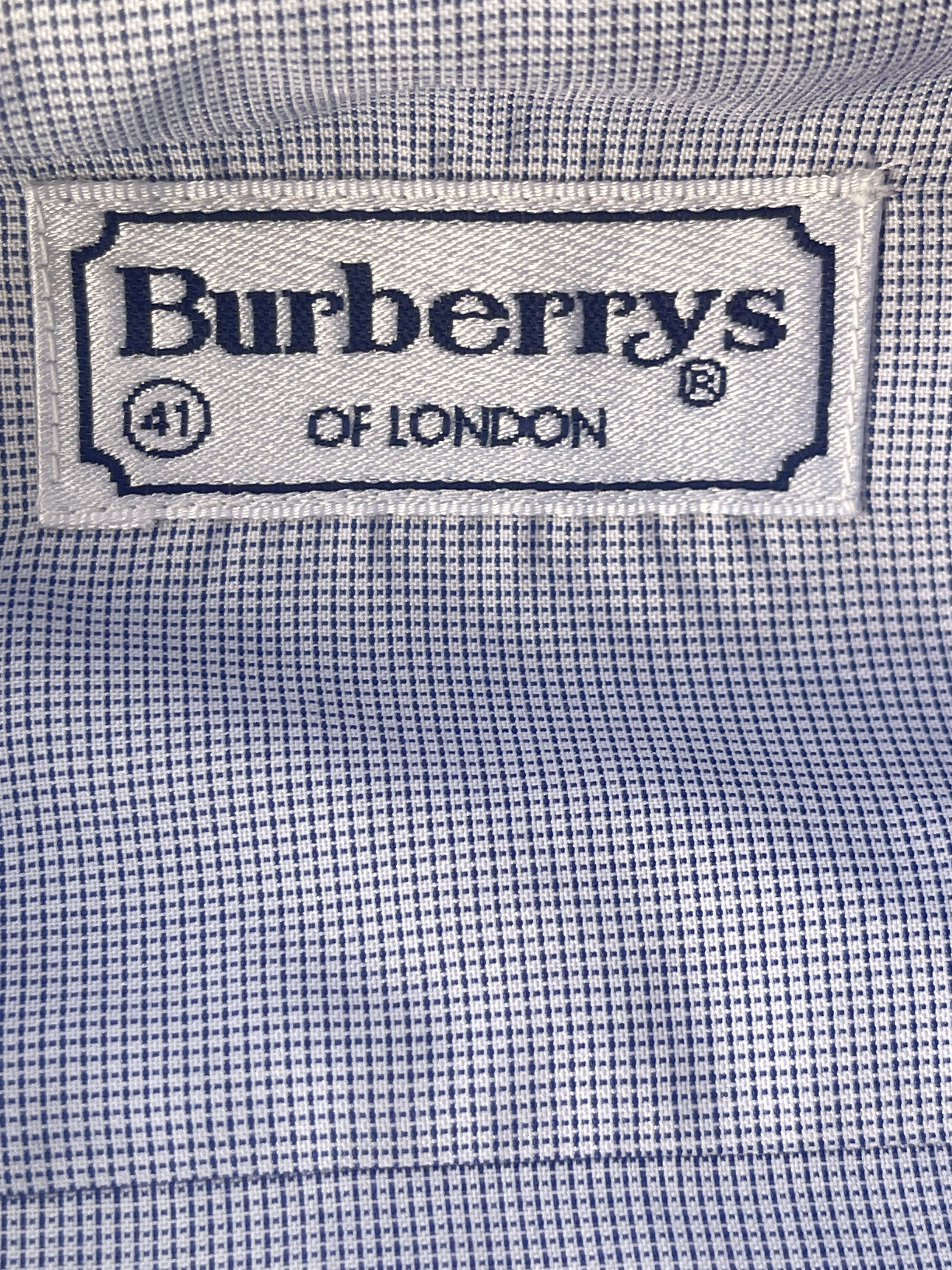 Burberry 🔥 Burberrys plaid checkered shirt cotton blue rare L Size US L / EU 52-54 / 3 - 4 Thumbnail