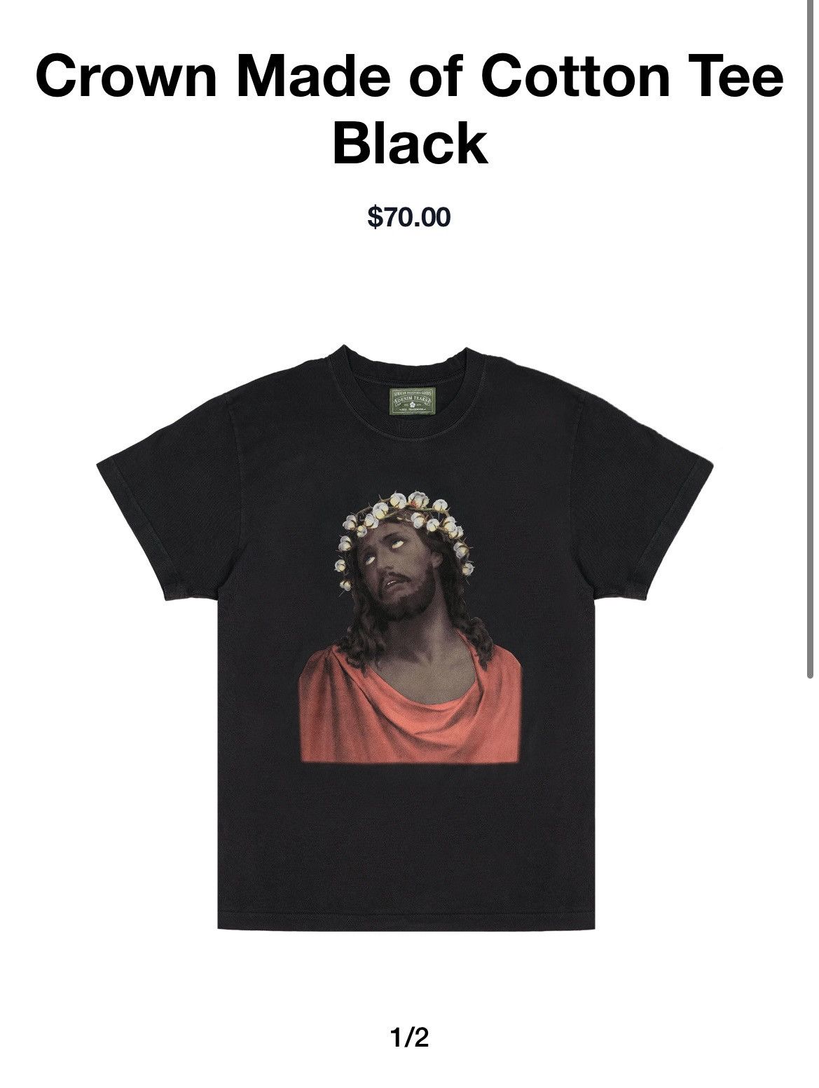 DENIM TEARS DENIM TEARS crown made of cotton tee | Grailed