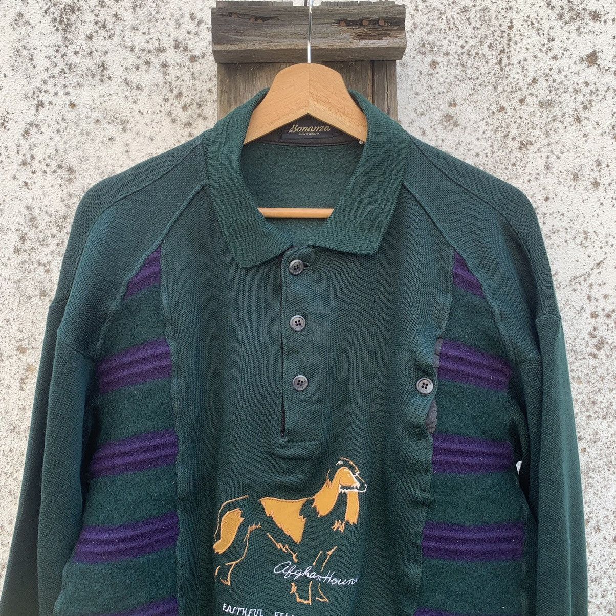 Aran Isles Knitwear × Japanese Brand Vintage Bonanza Knit Sweater Cropped Pullover Jumper Size US M / EU 48-50 / 2 - 4 Thumbnail