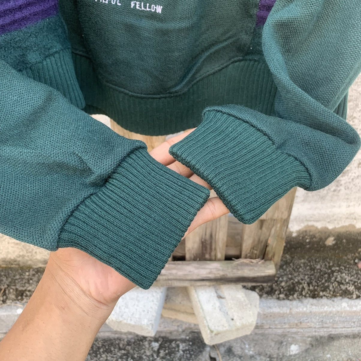 Aran Isles Knitwear × Japanese Brand Vintage Bonanza Knit Sweater Cropped Pullover Jumper Size US M / EU 48-50 / 2 - 5 Thumbnail
