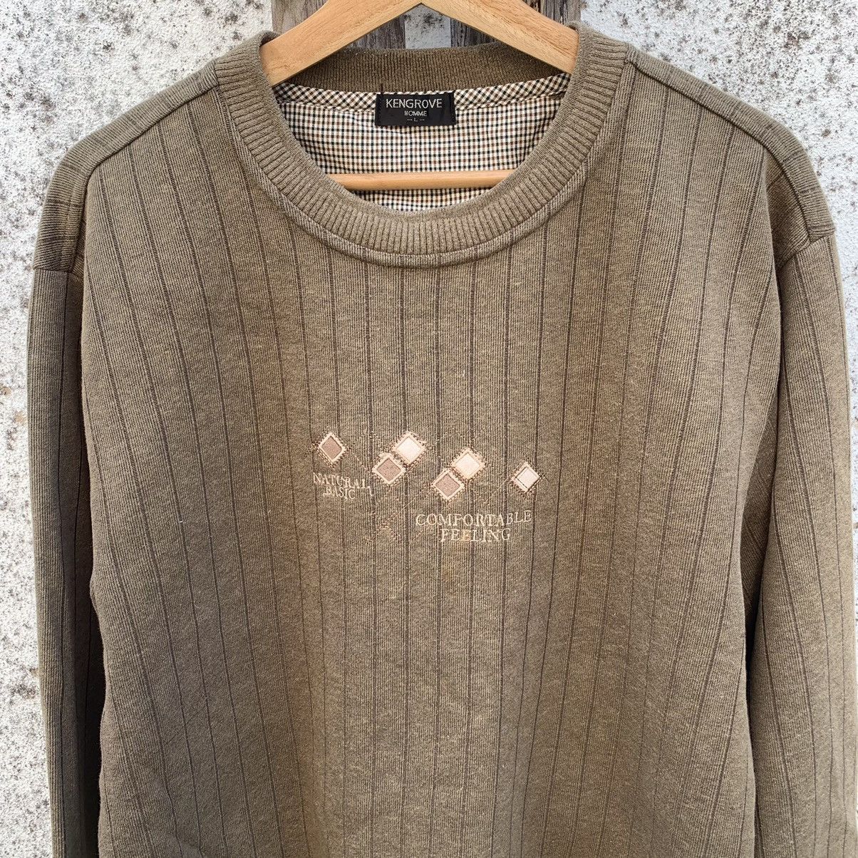 Japanese Brand × Vintage Vintage KENGROVE HOMME Japan Spell Out Faded Sweater Size US L / EU 52-54 / 3 - 3 Thumbnail