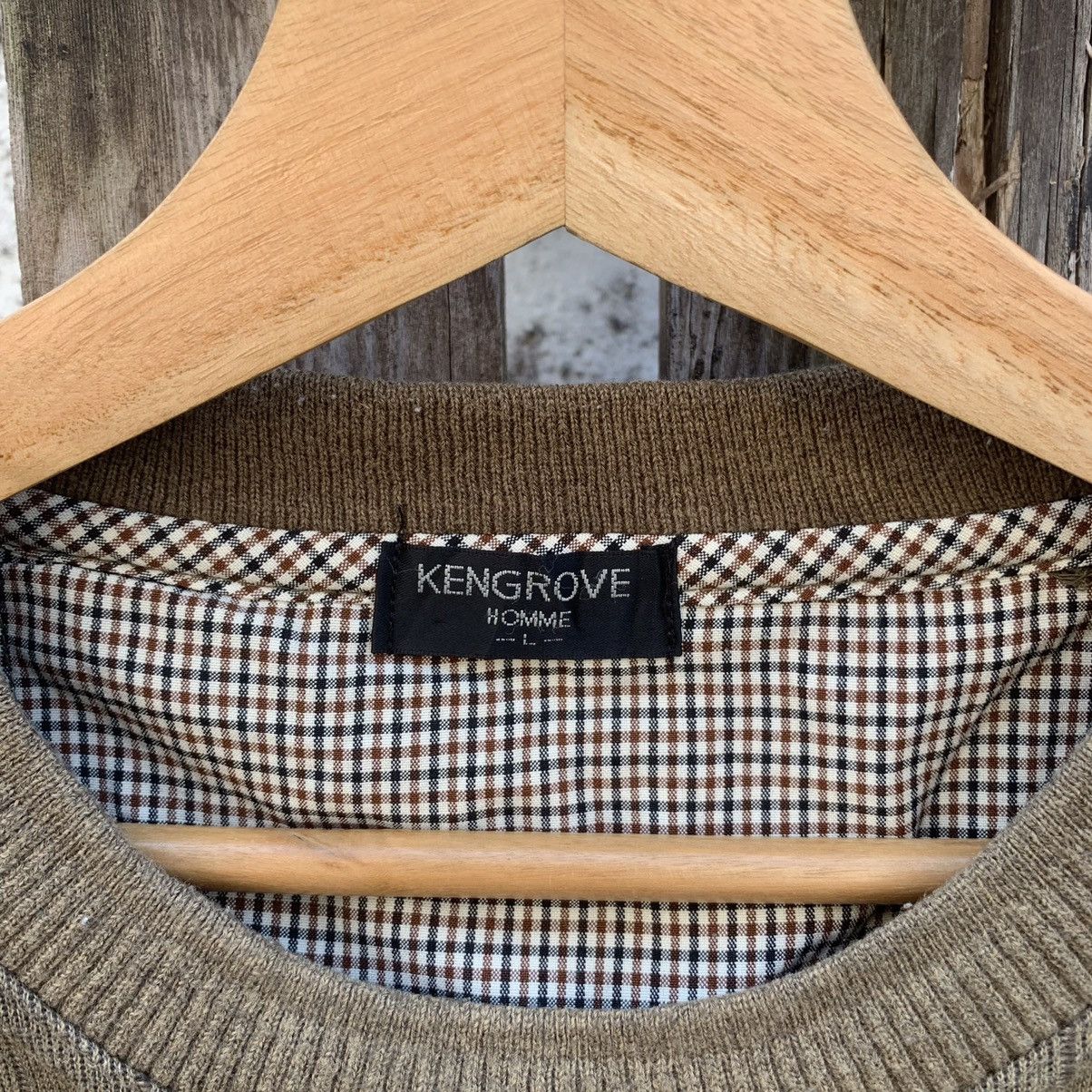 Japanese Brand × Vintage Vintage KENGROVE HOMME Japan Spell Out Faded Sweater Size US L / EU 52-54 / 3 - 6 Thumbnail