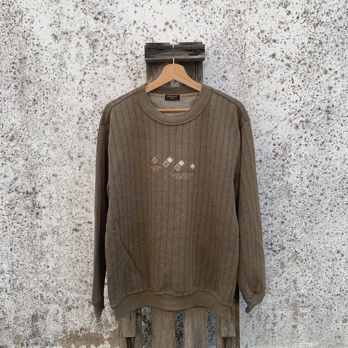 Japanese Brand × Vintage Vintage KENGROVE HOMME Japan Spell Out Faded Sweater Size US L / EU 52-54 / 3 - 1 Thumbnail