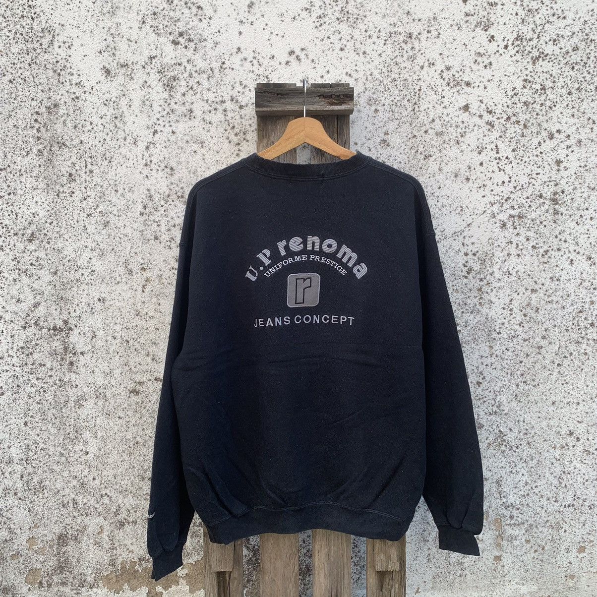 Renoma × Selected Homme U.P Renoma Crewneck Spell Out Sweater Faded Jumper Pullover Size US L / EU 52-54 / 3 - 1 Thumbnail