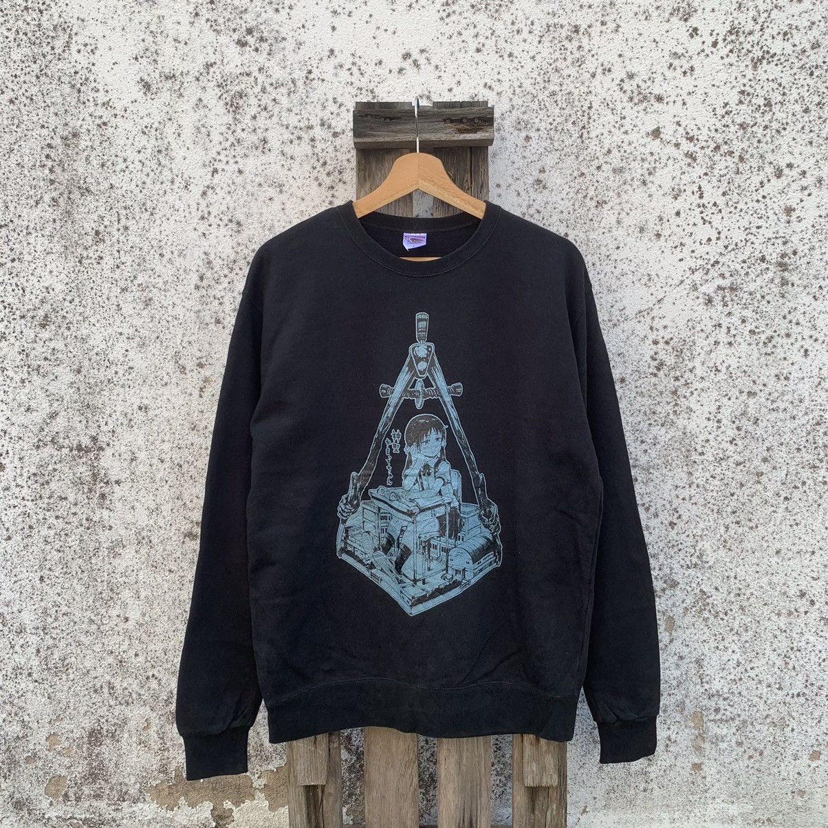 Anime × Japanese Brand CYBER WEEK 💥Y2K Vintage Anime Black Sweater Jumper Pullover Size US M / EU 48-50 / 2 - 1 Thumbnail