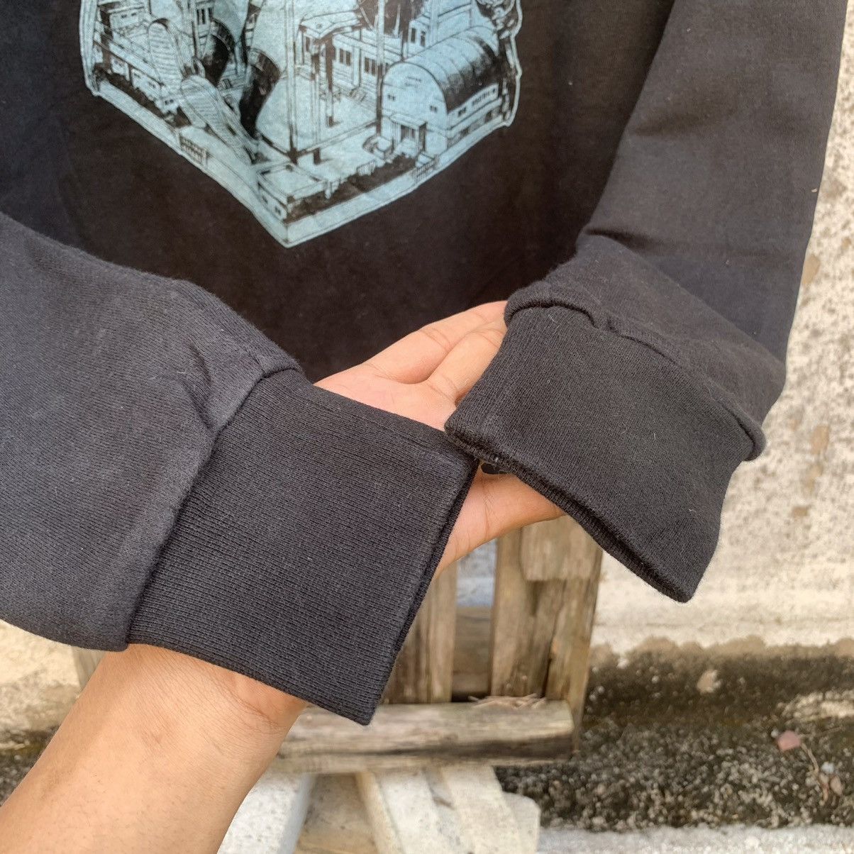 Anime × Japanese Brand CYBER WEEK 💥Y2K Vintage Anime Black Sweater Jumper Pullover Size US M / EU 48-50 / 2 - 4 Thumbnail