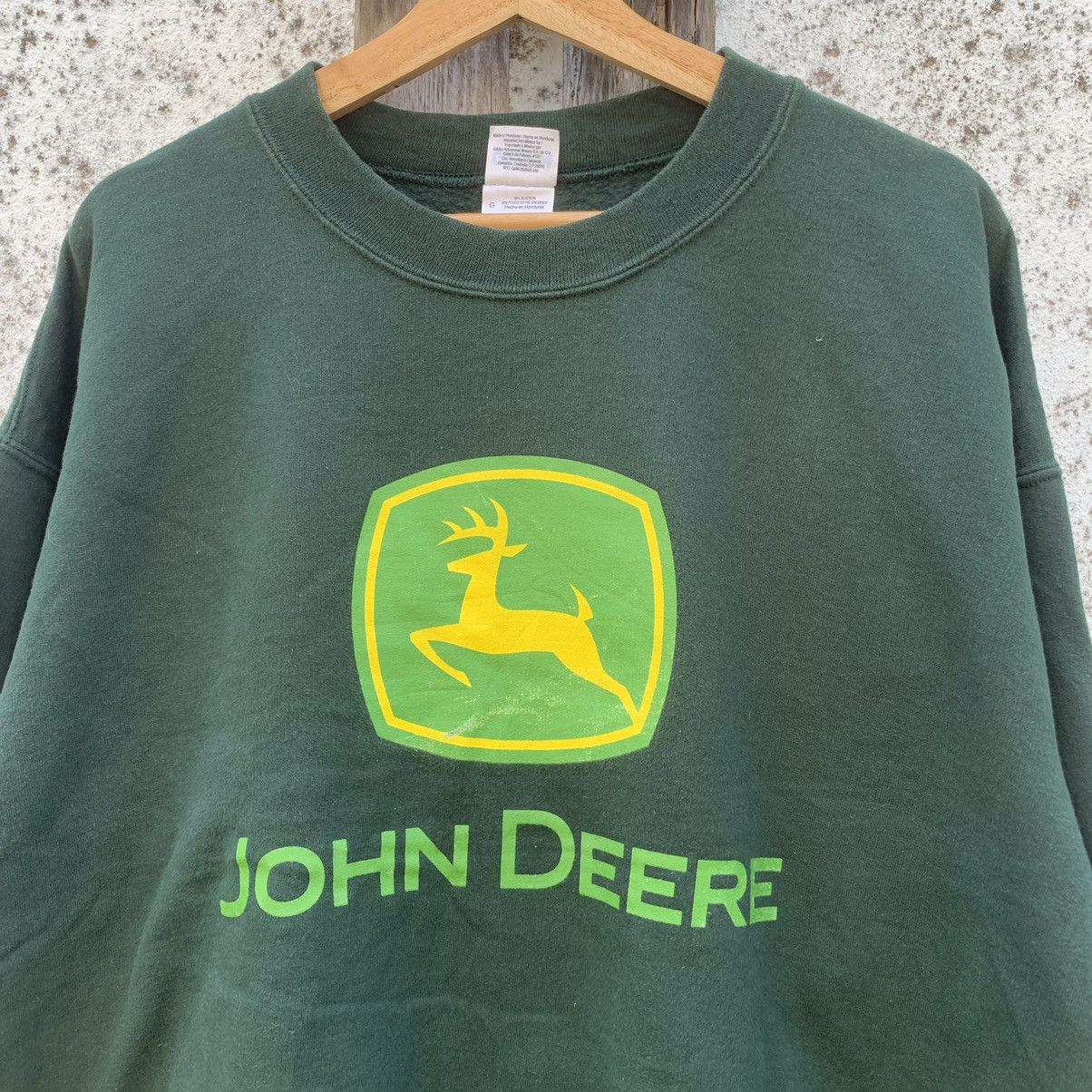 John Deere × Vintage Y2K Vintage John Deere Crewneck Big Logo Sweater Pullover Size US L / EU 52-54 / 3 - 3 Thumbnail