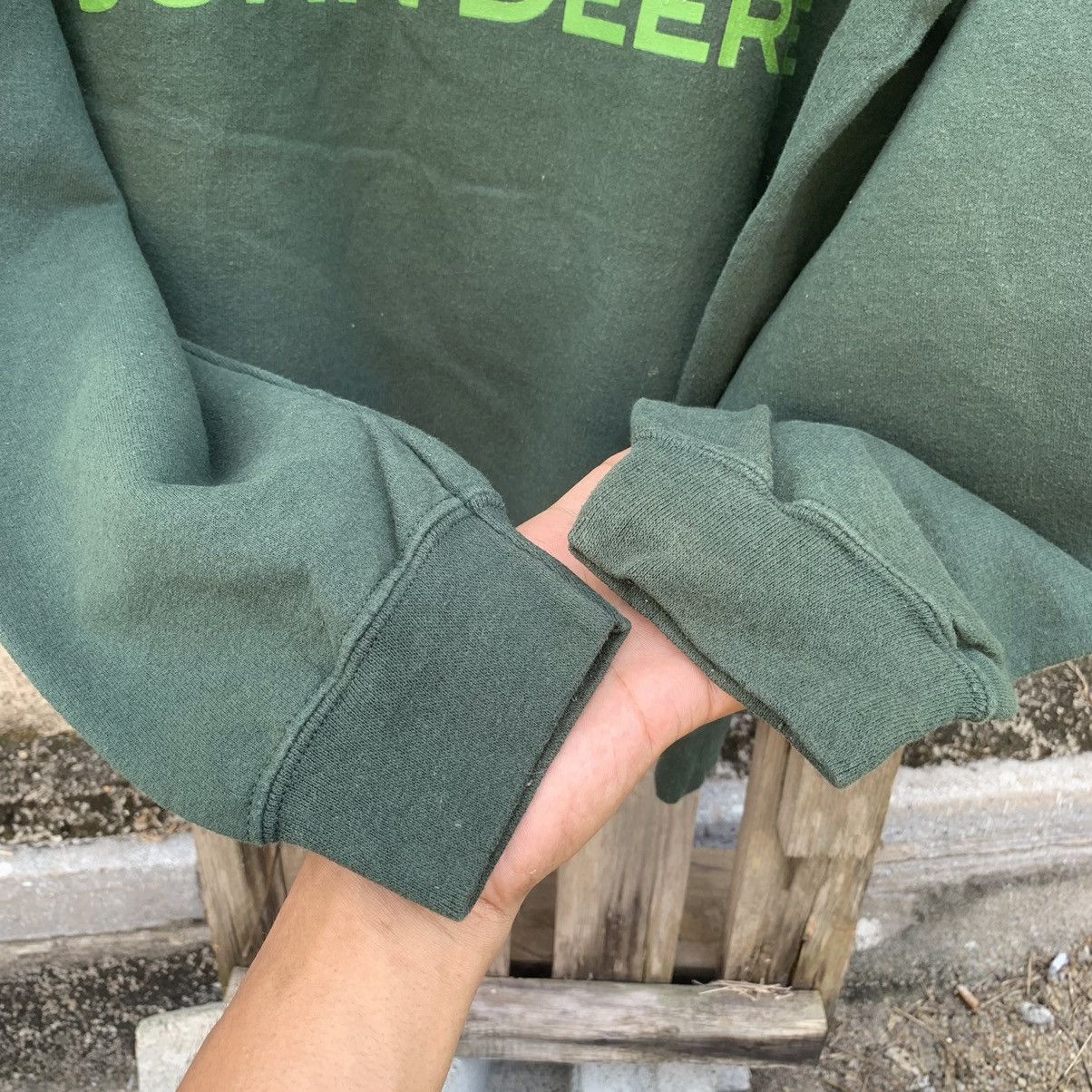 John Deere × Vintage Y2K Vintage John Deere Crewneck Big Logo Sweater Pullover Size US L / EU 52-54 / 3 - 4 Thumbnail
