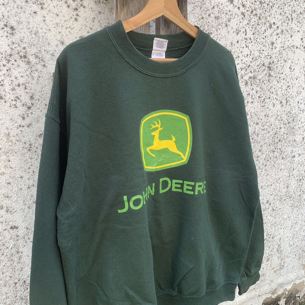 John Deere × Vintage Y2K Vintage John Deere Crewneck Big Logo Sweater Pullover Size US L / EU 52-54 / 3 - 2 Thumbnail