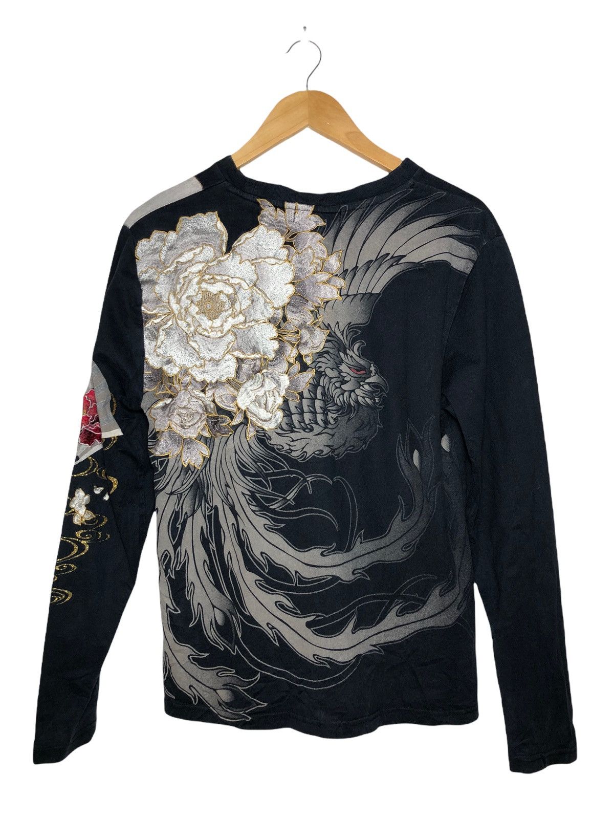 image of Nevermind Art Long Sleeve Shirt in Blue, Men's (Size Small)