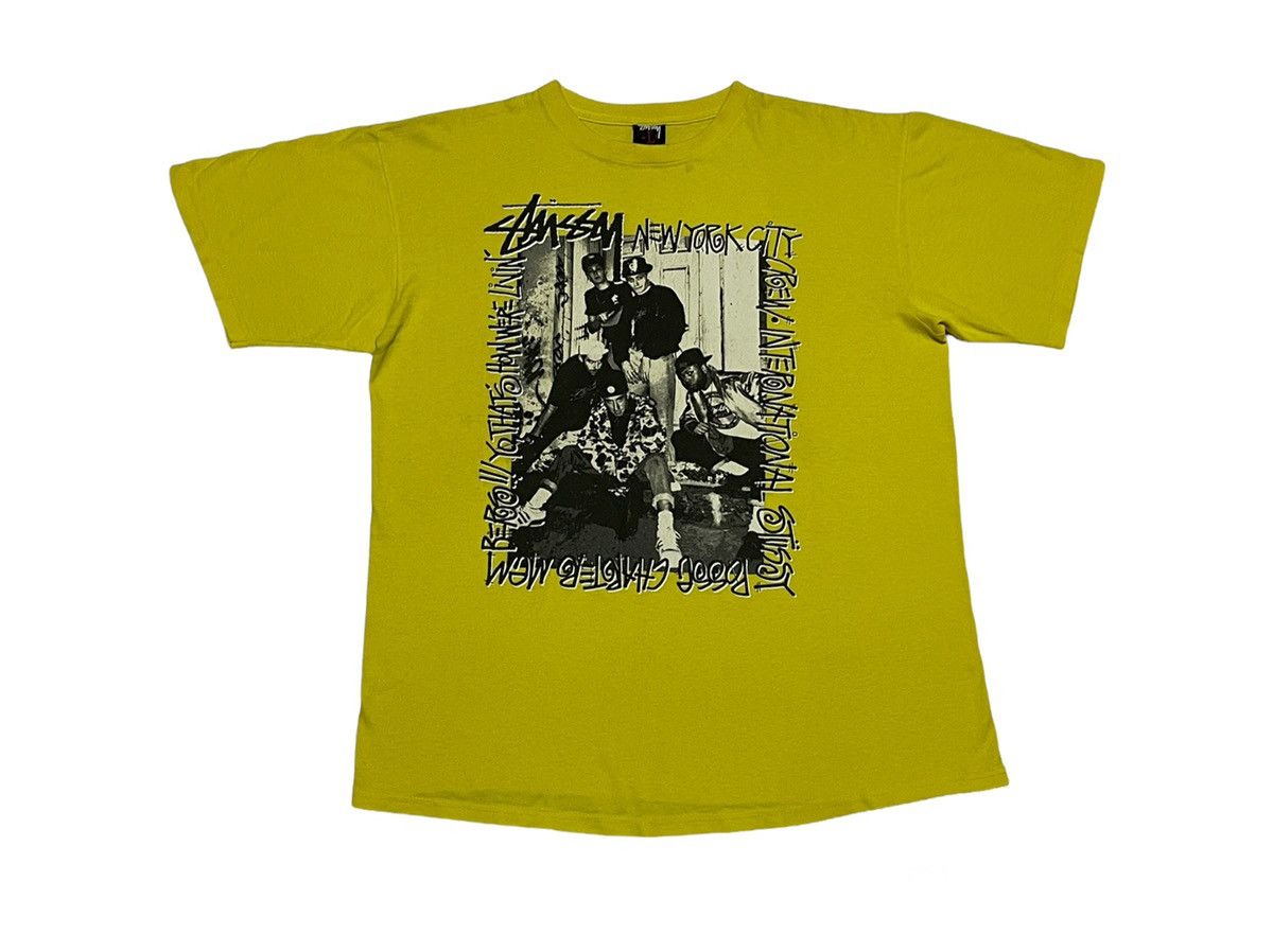 old stussy tシャツ beastie boys Stussy X Josh Cheuse Beastie Boys T-Shirt Hip Hop– VNTG Shop
