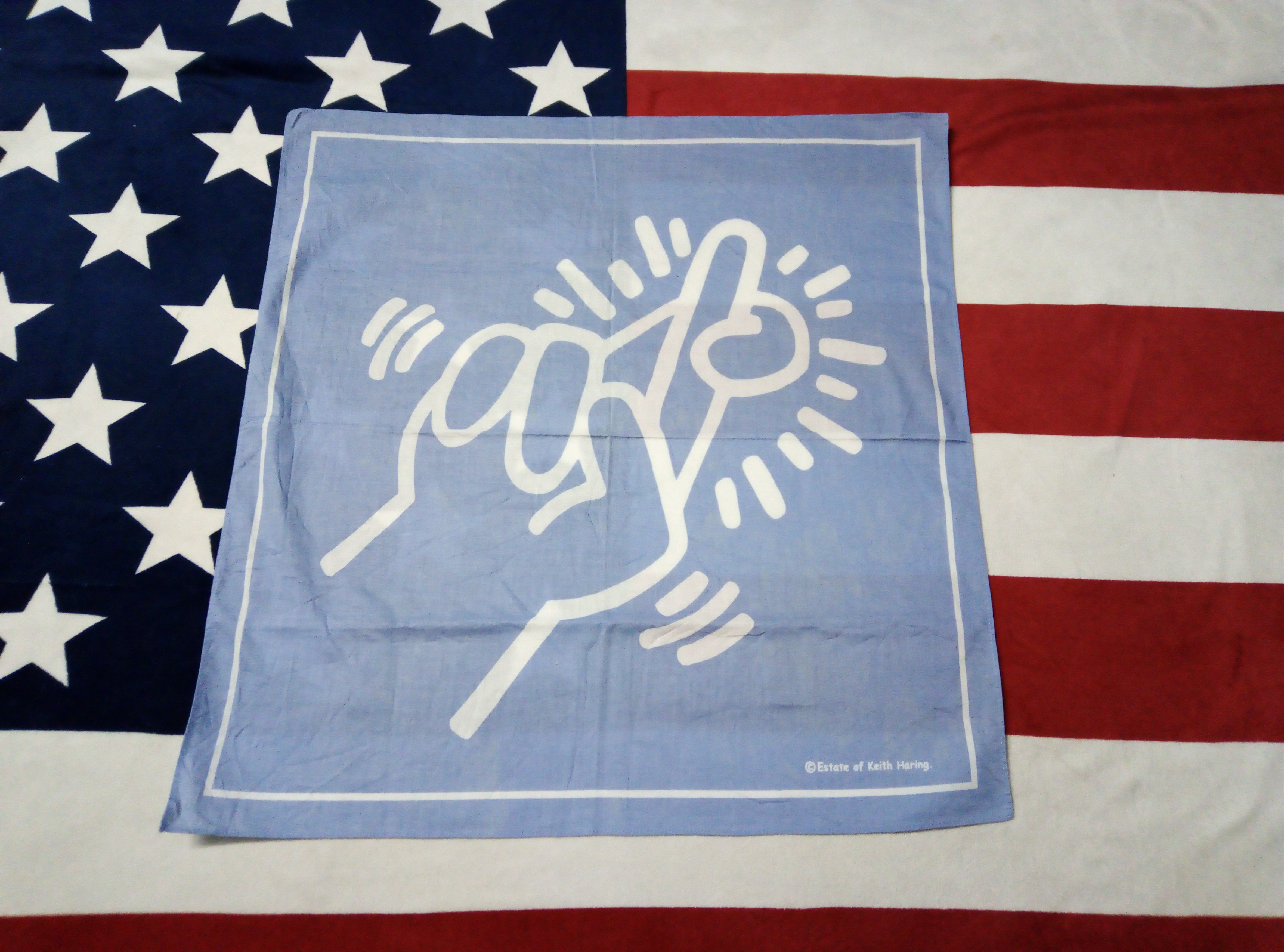 Keith Haring Vintage Keith Haring handkerchief bandana Size ONE SIZE - 3 Thumbnail