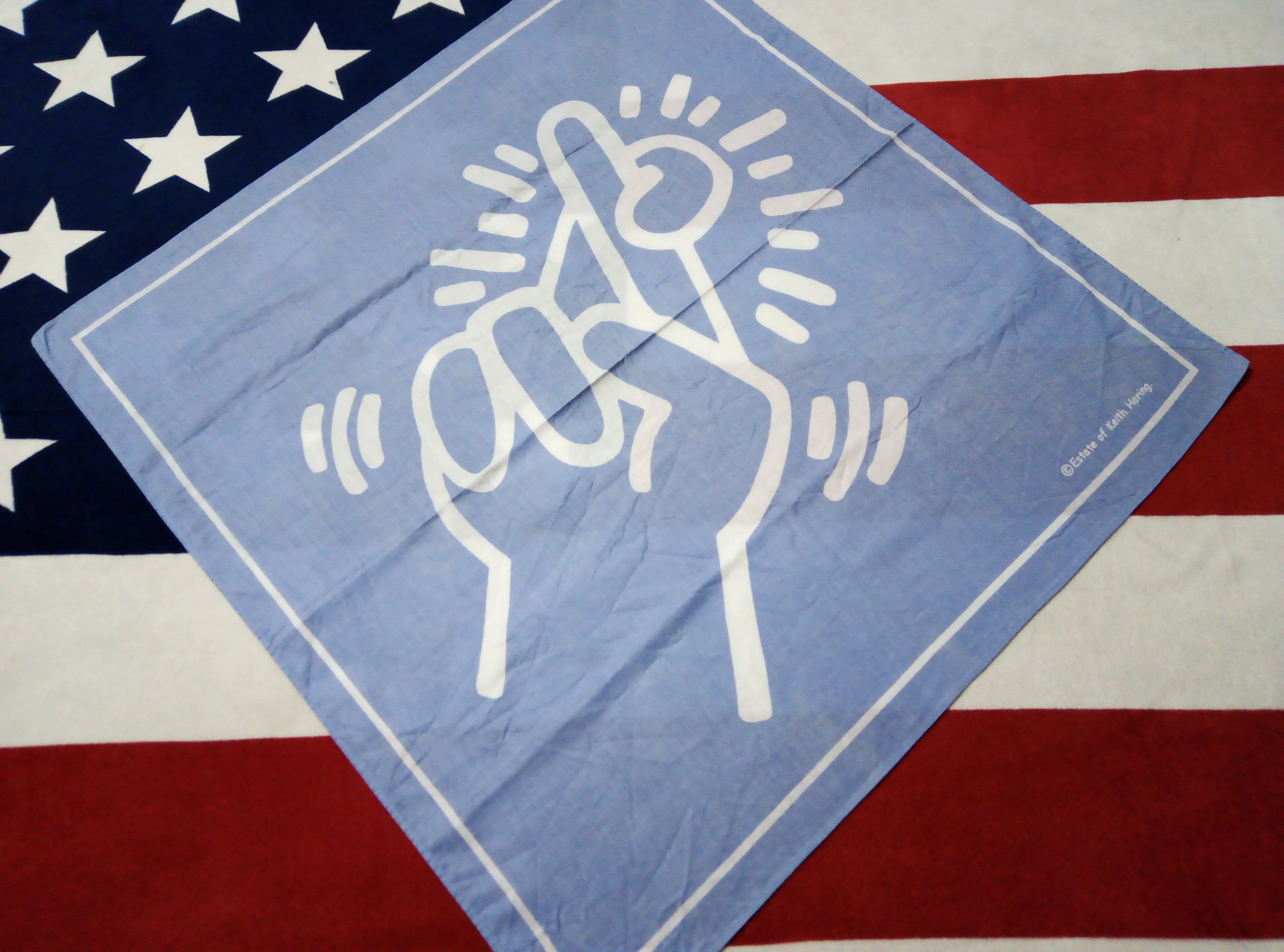 Keith Haring Vintage Keith Haring handkerchief bandana Size ONE SIZE - 1 Thumbnail