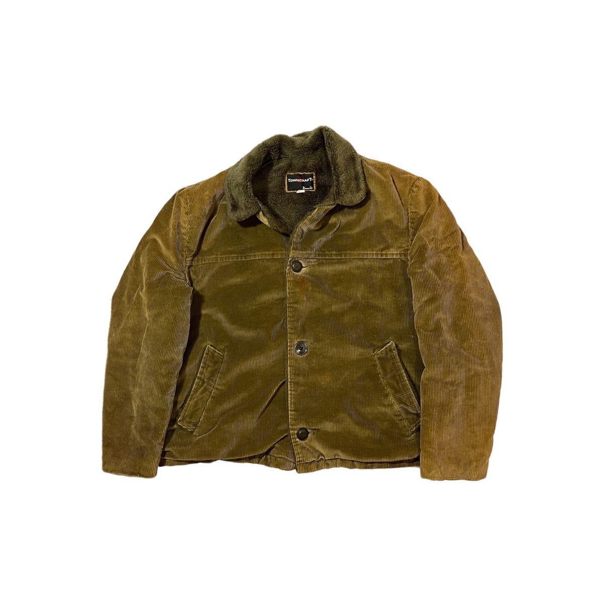 JCPenney × Towncraft × Vintage Vintage Towncraft Corduroy Jacket w/ Loop Collar Size US L / EU 52-54 / 3 - 1 Thumbnail