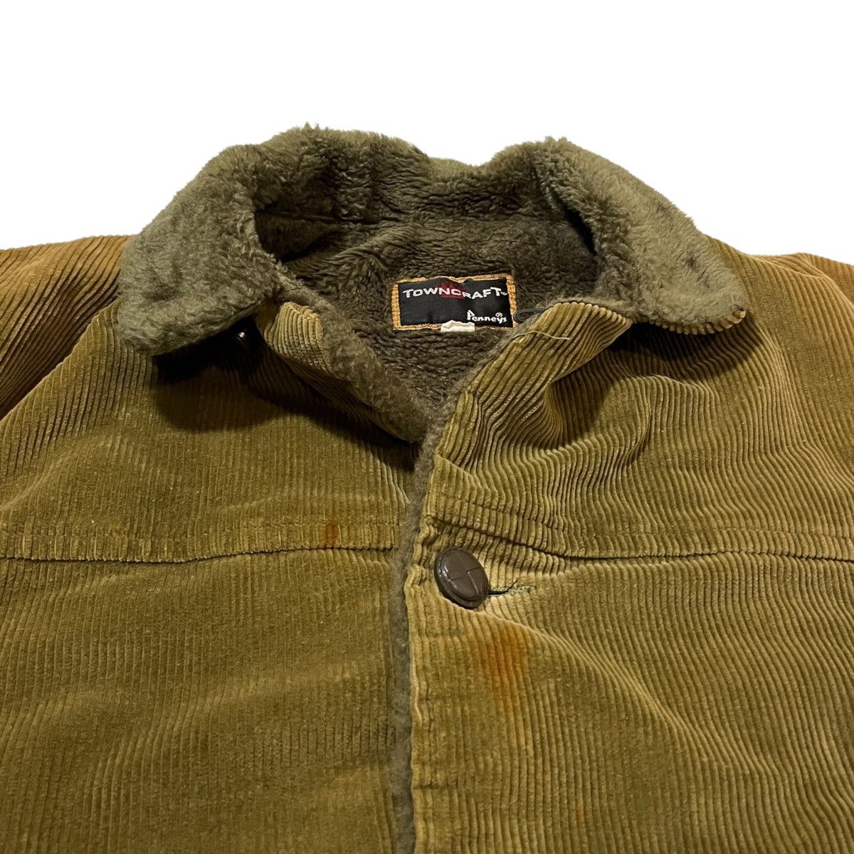 JCPenney × Towncraft × Vintage Vintage Towncraft Corduroy Jacket w/ Loop Collar Size US L / EU 52-54 / 3 - 2 Thumbnail