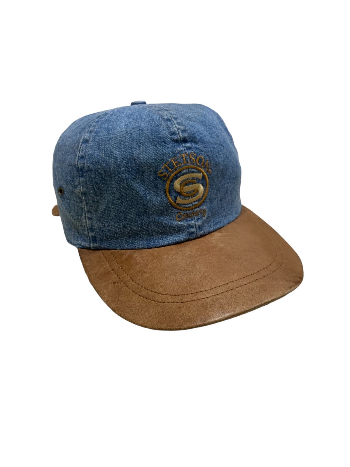 Stetson STETSON COUNTRY DENIM LEATHER CAP Size ONE SIZE - 1 Thumbnail