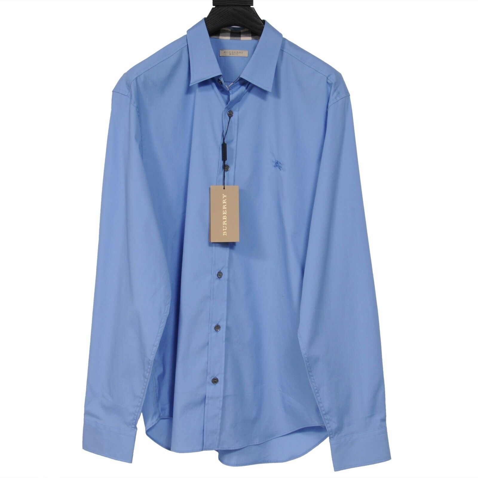 Burberry Burberry Brit Stretch Button Down Shirt Blue Size US L / EU 52-54 / 3 - 1 Thumbnail