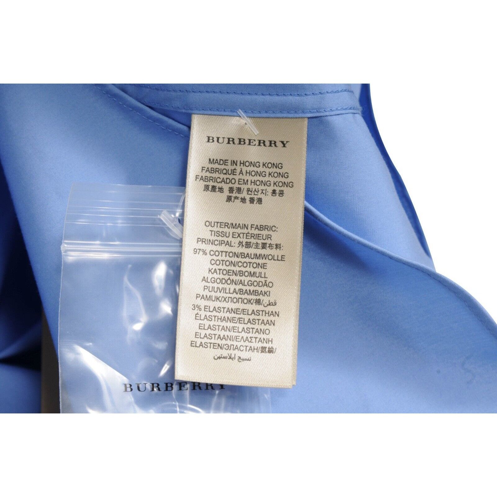 Burberry Burberry Brit Stretch Button Down Shirt Blue Size US L / EU 52-54 / 3 - 9 Thumbnail