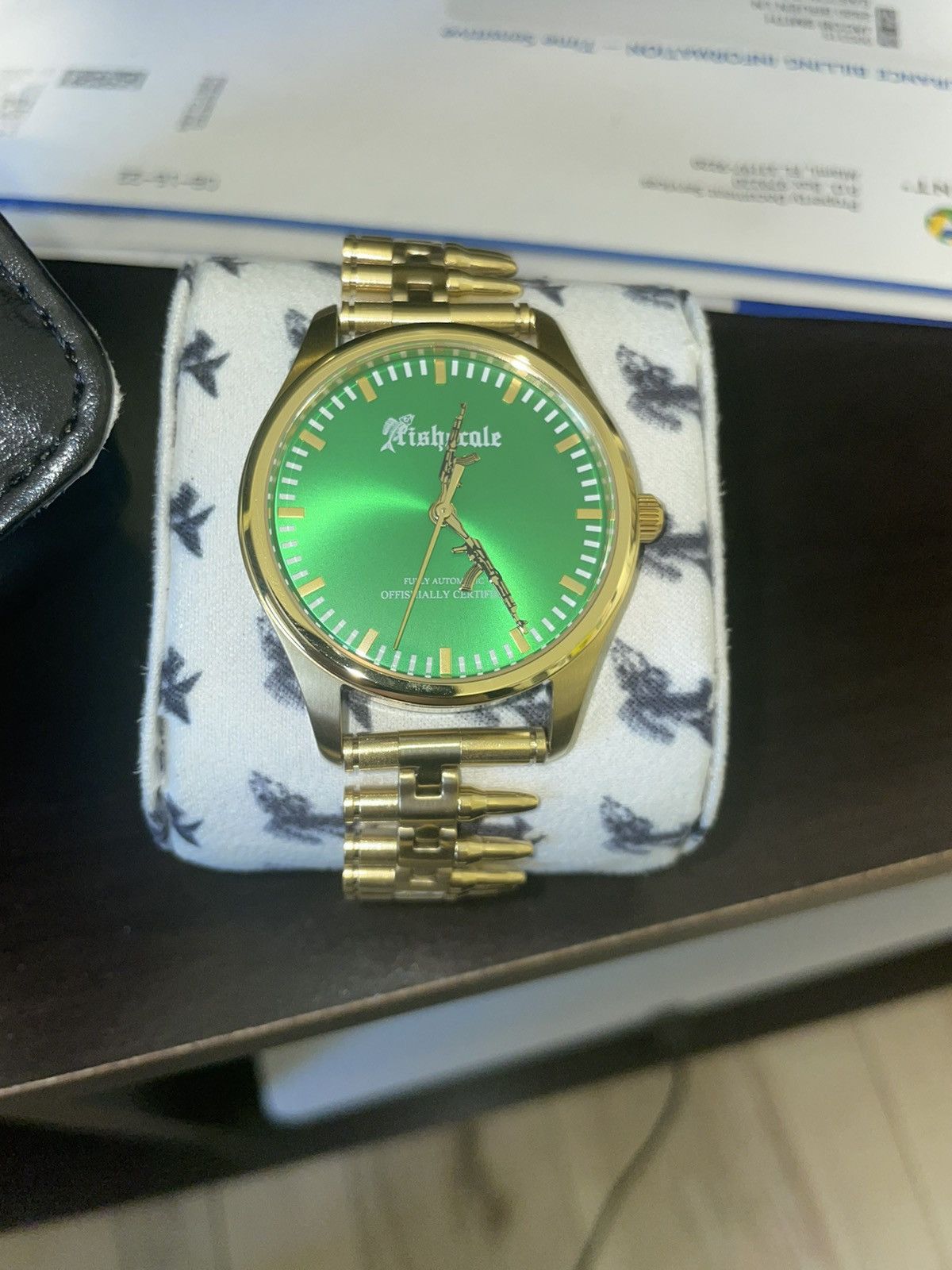 Designer × Streetwear Fully automatic AK-47 fishscale watch | Grailed
