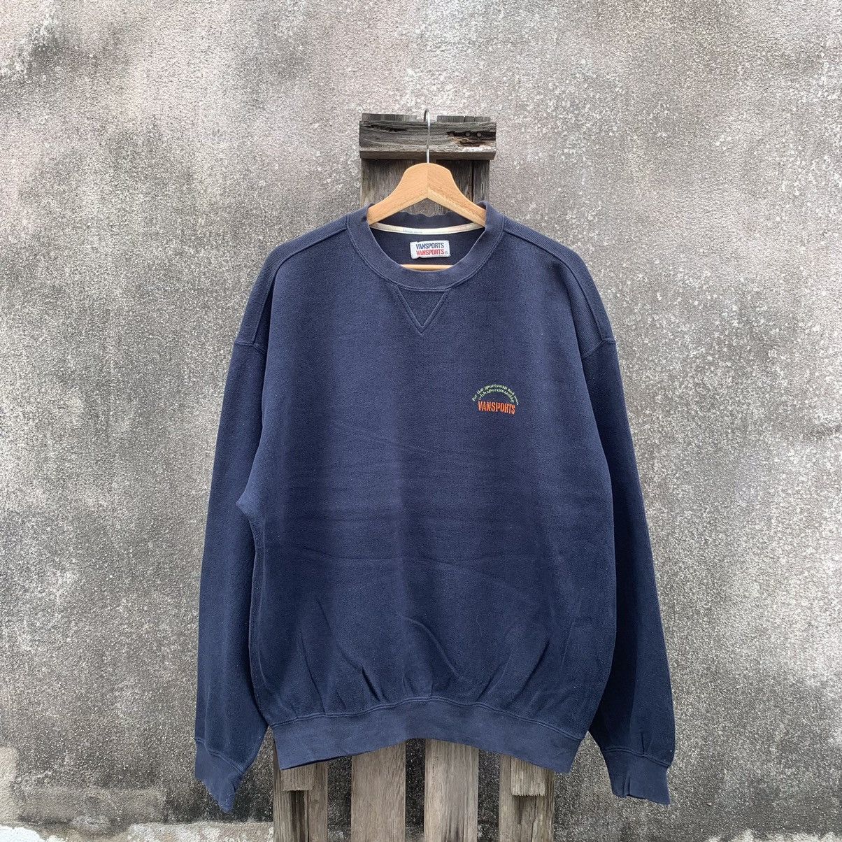 Japanese Brand × Van Vintage Van Sport Crewneck Faded Sweater Baggy Pullover Size US XL / EU 56 / 4 - 1 Thumbnail